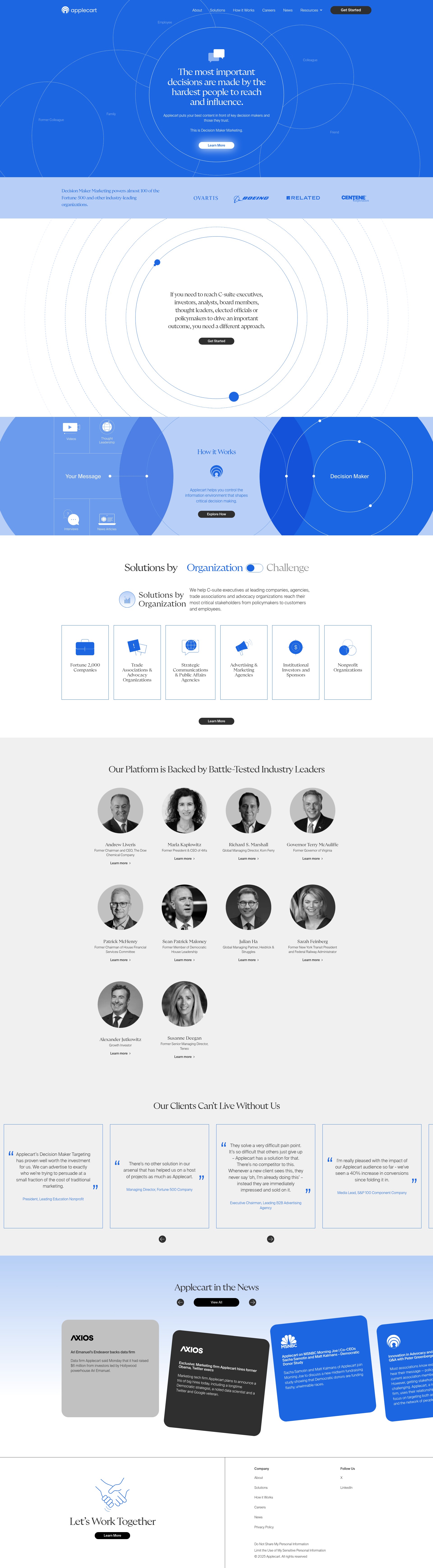 Screenshot of applecart.co