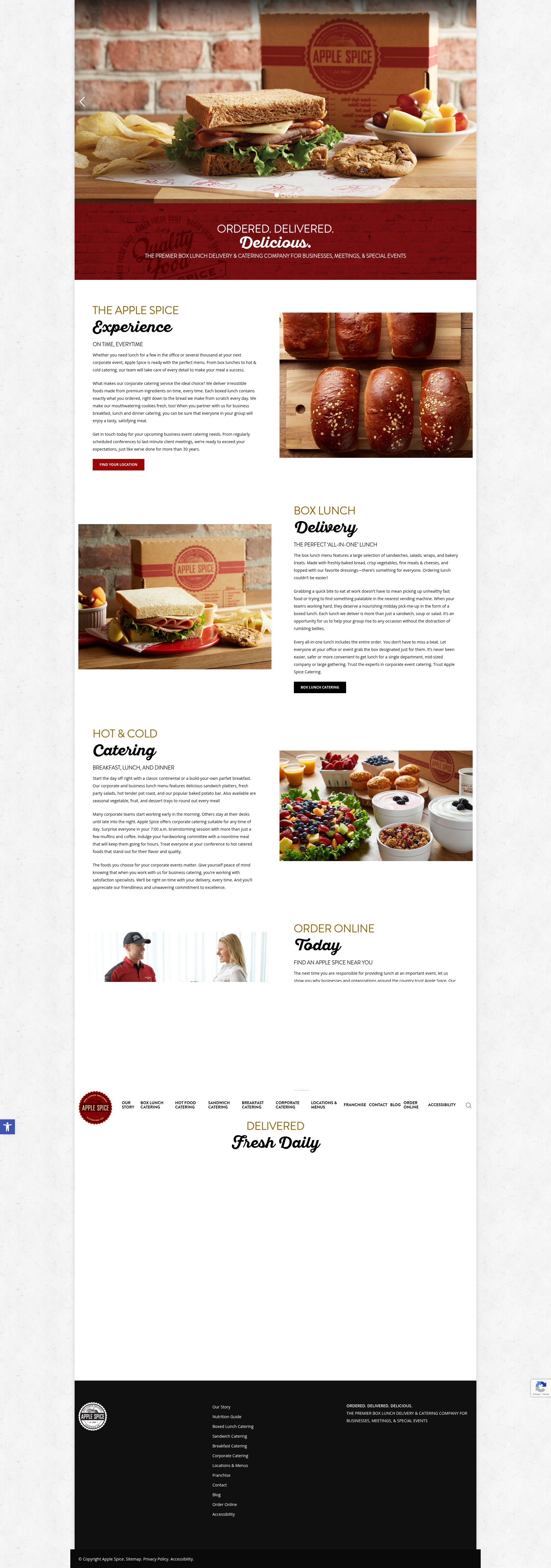 Screenshot of applespice.com