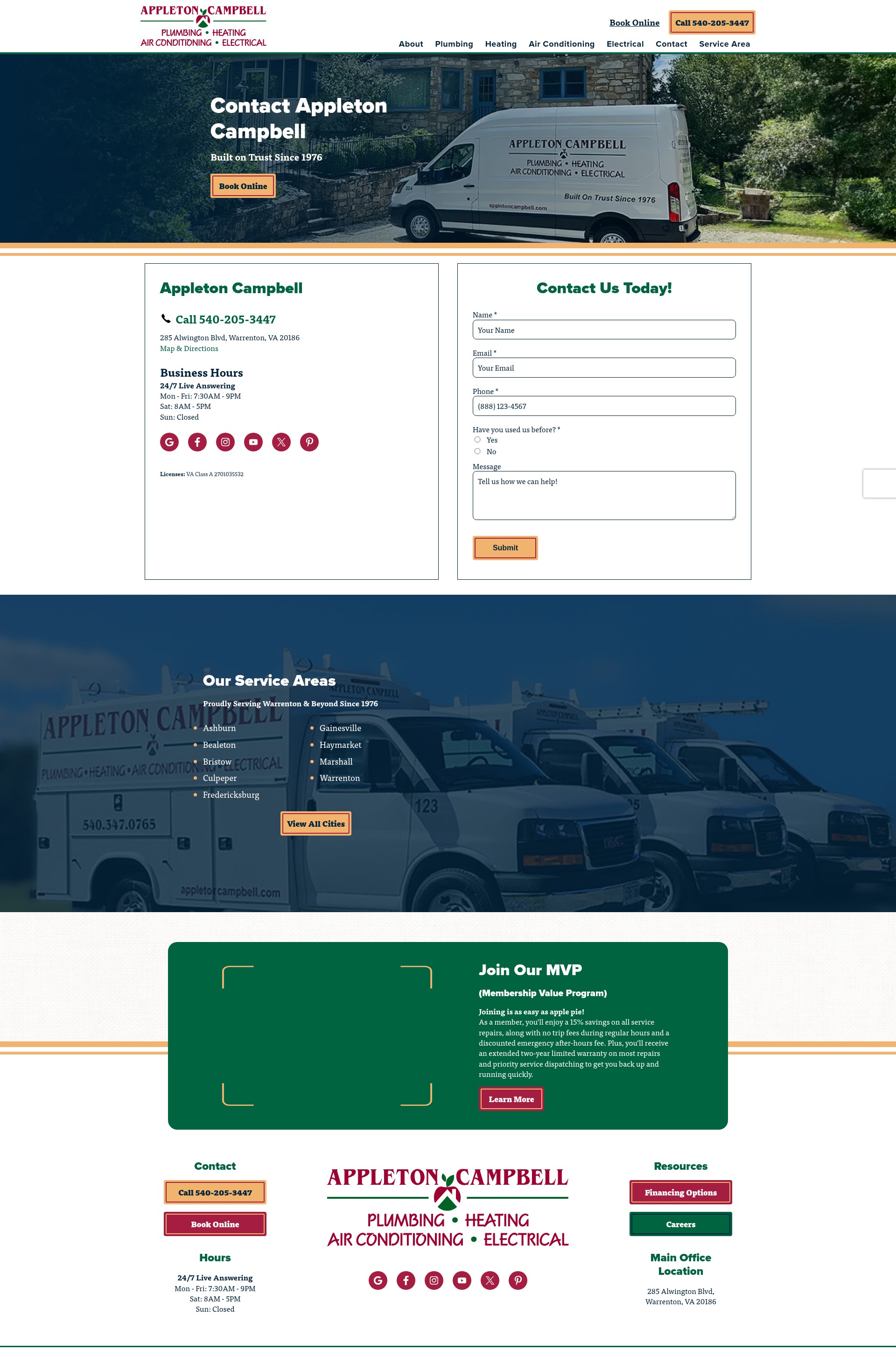 Screenshot of appletoncampbell.com