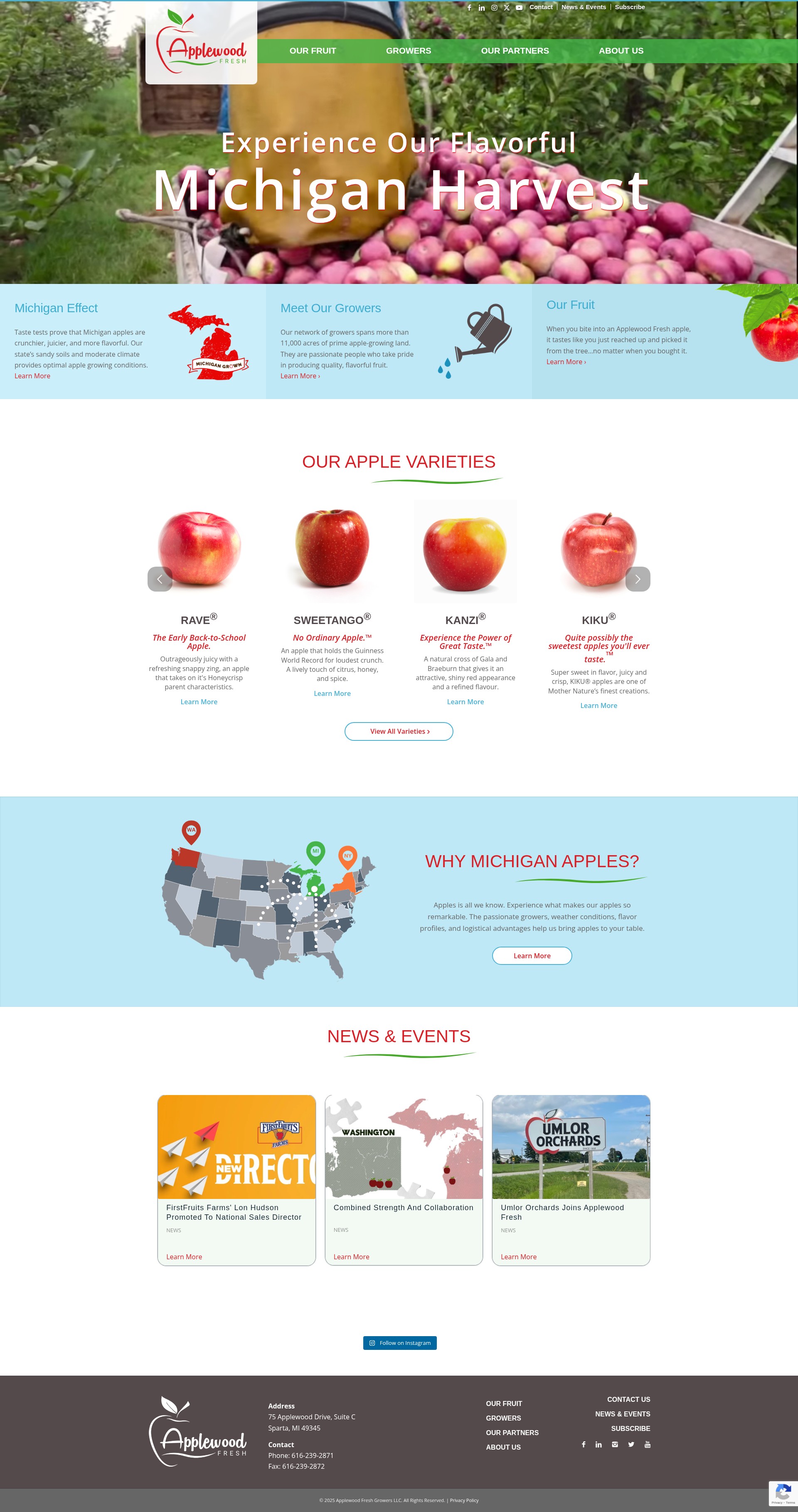 Screenshot of applewoodfresh.com