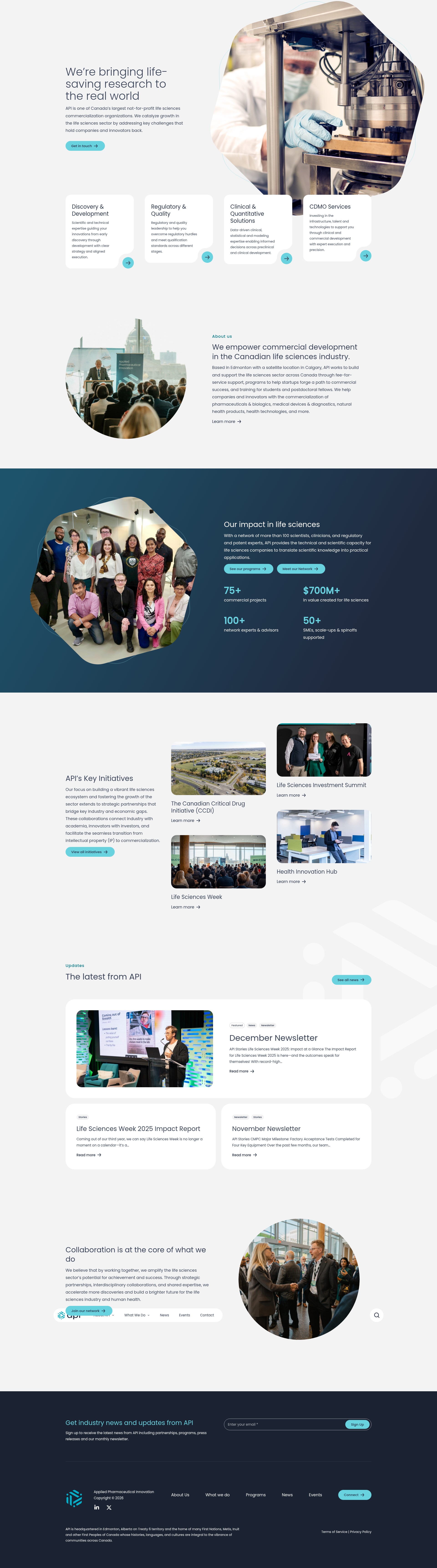 Screenshot of appliedpharma.ca