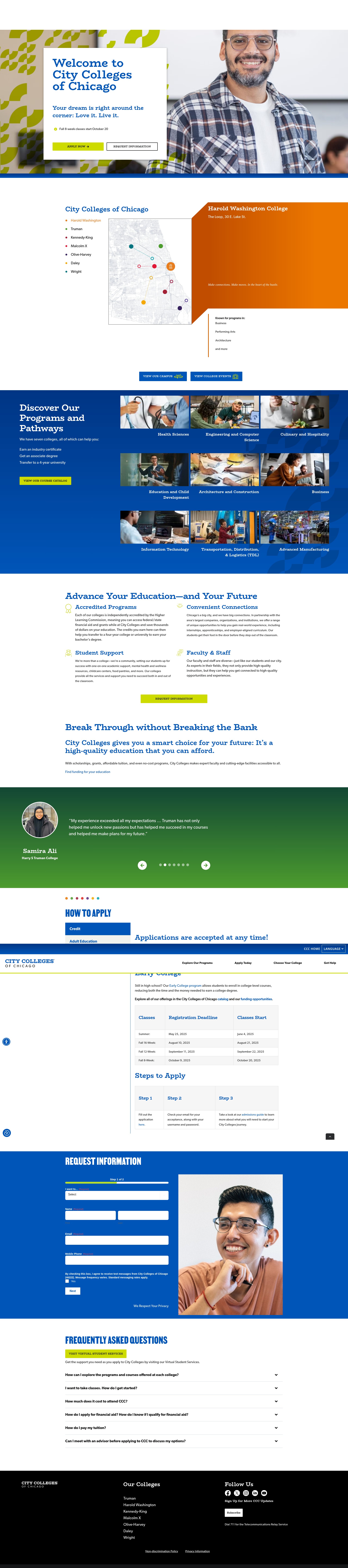 Screenshot of apply.ccc.edu
