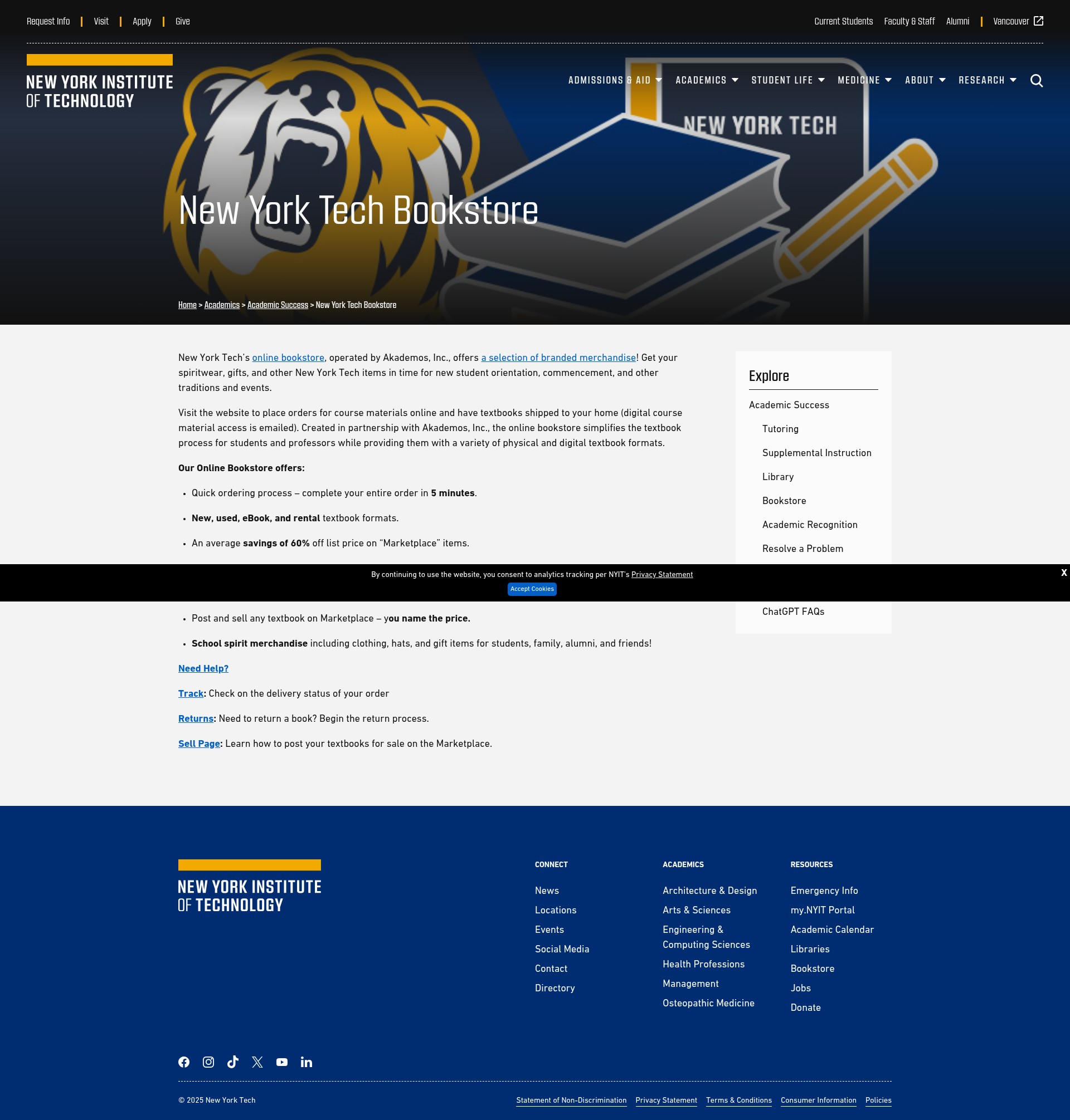 Screenshot of apply.nyit.edu