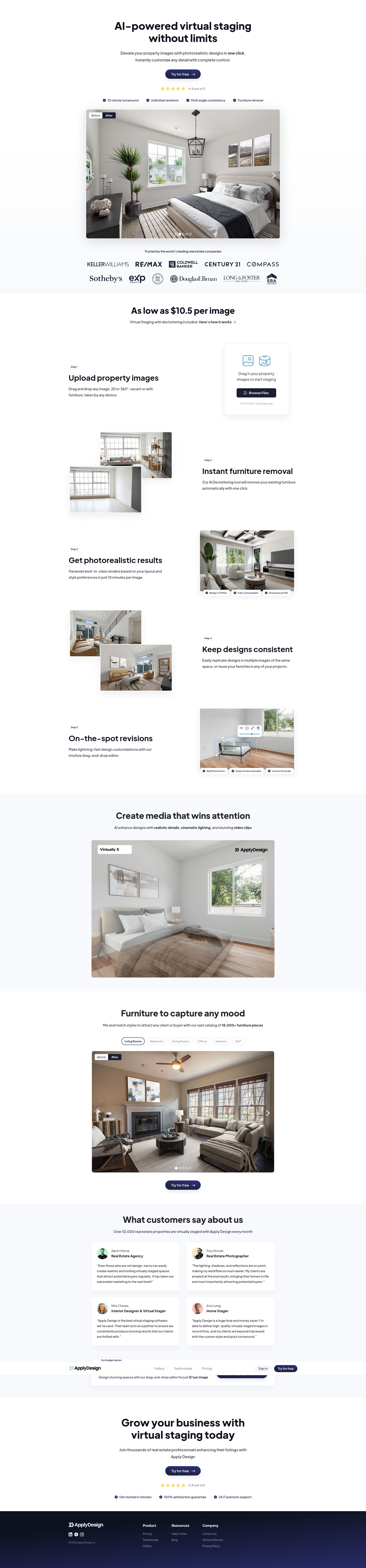 Screenshot of applydesign.io
