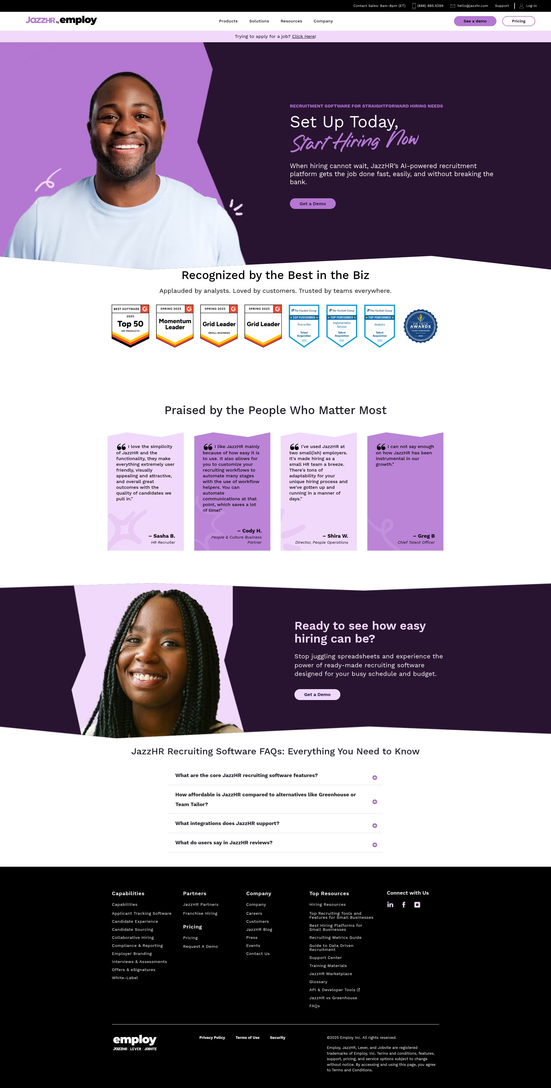 Screenshot of applytojob.com
