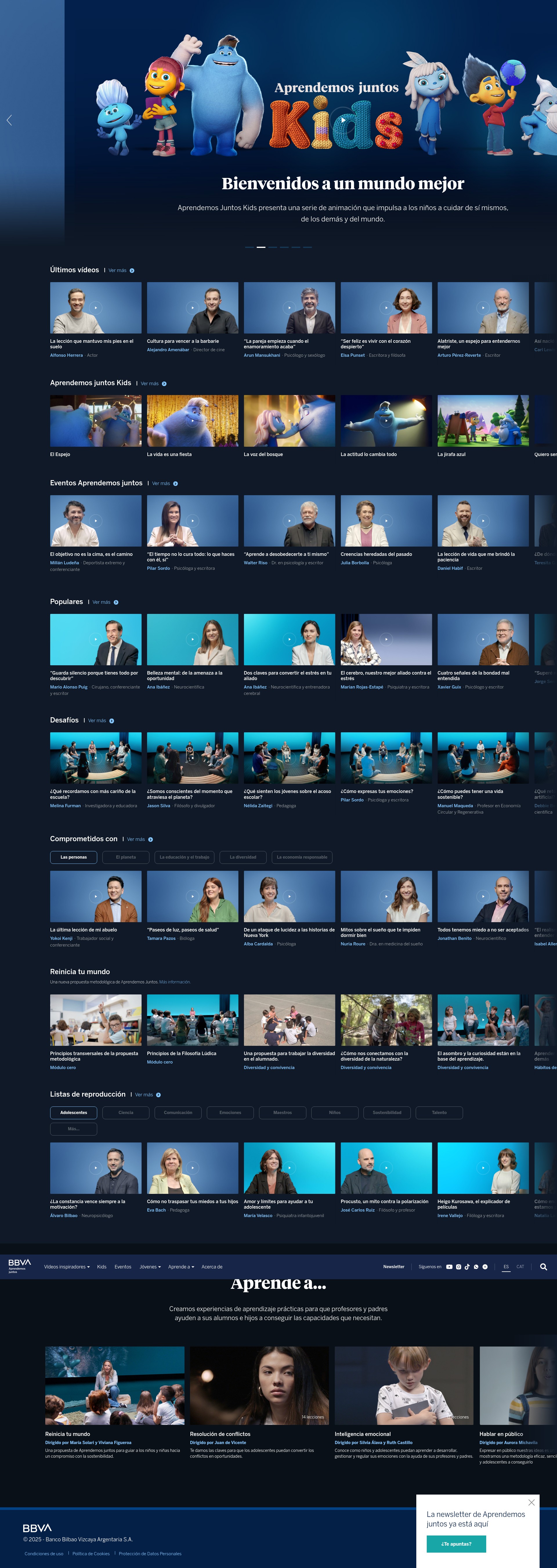 Screenshot of aprendemosjuntos.bbva.com