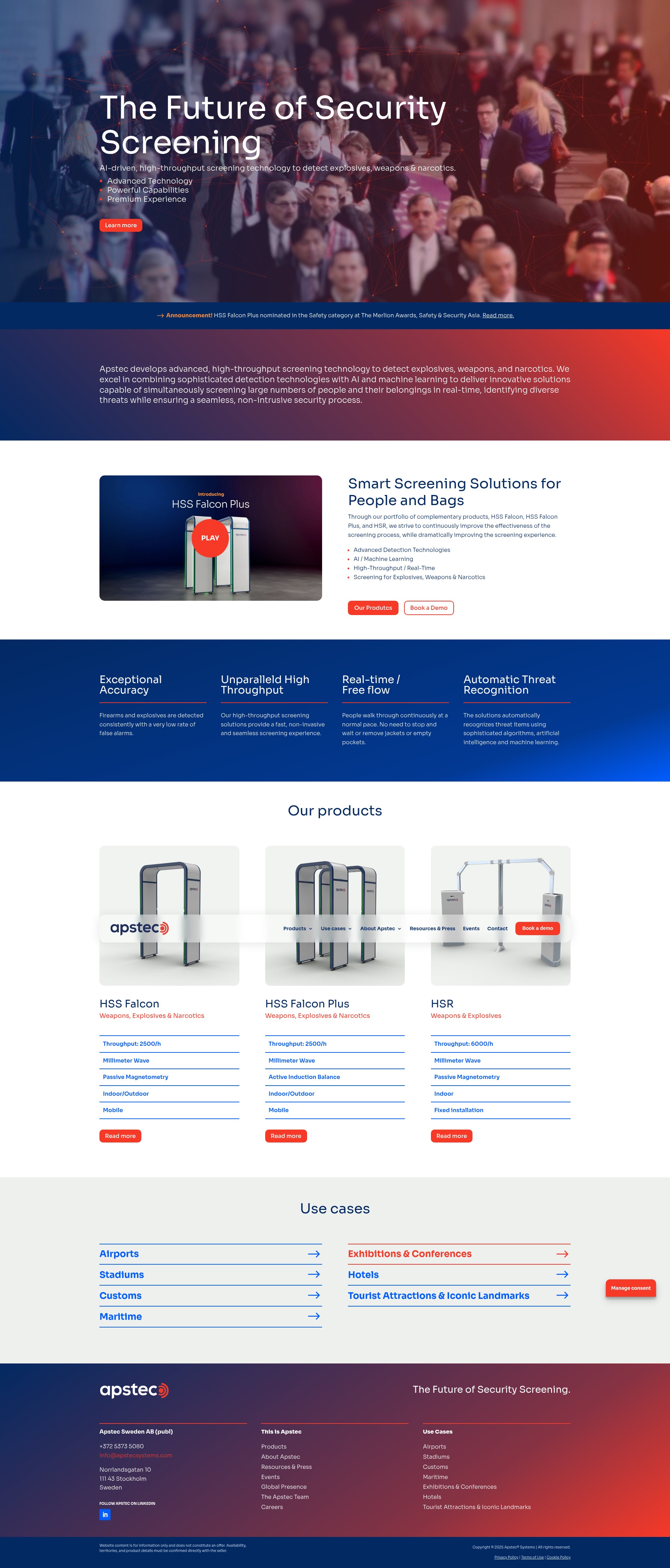 Screenshot of apstecsystems.com