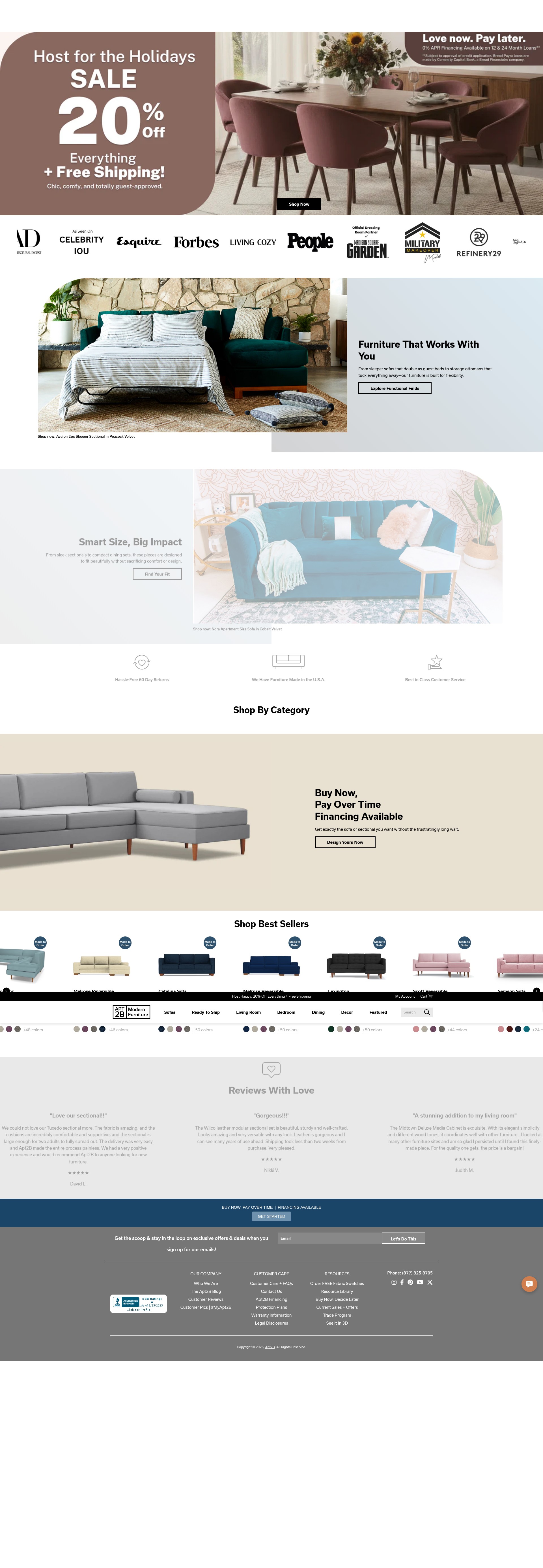 Screenshot of apt2b.com