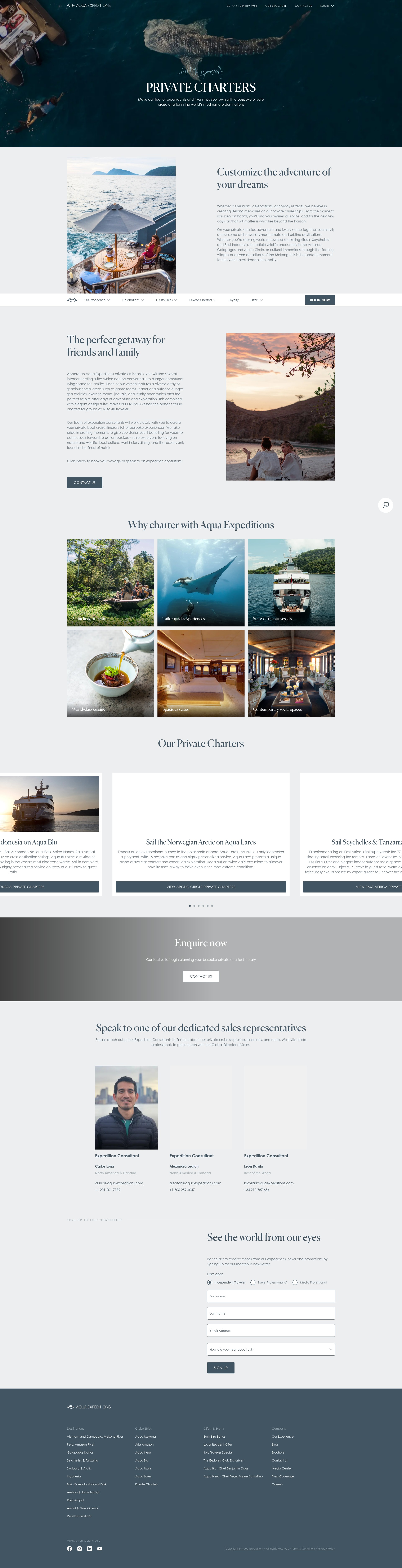 Screenshot of aquaexpeditions.com