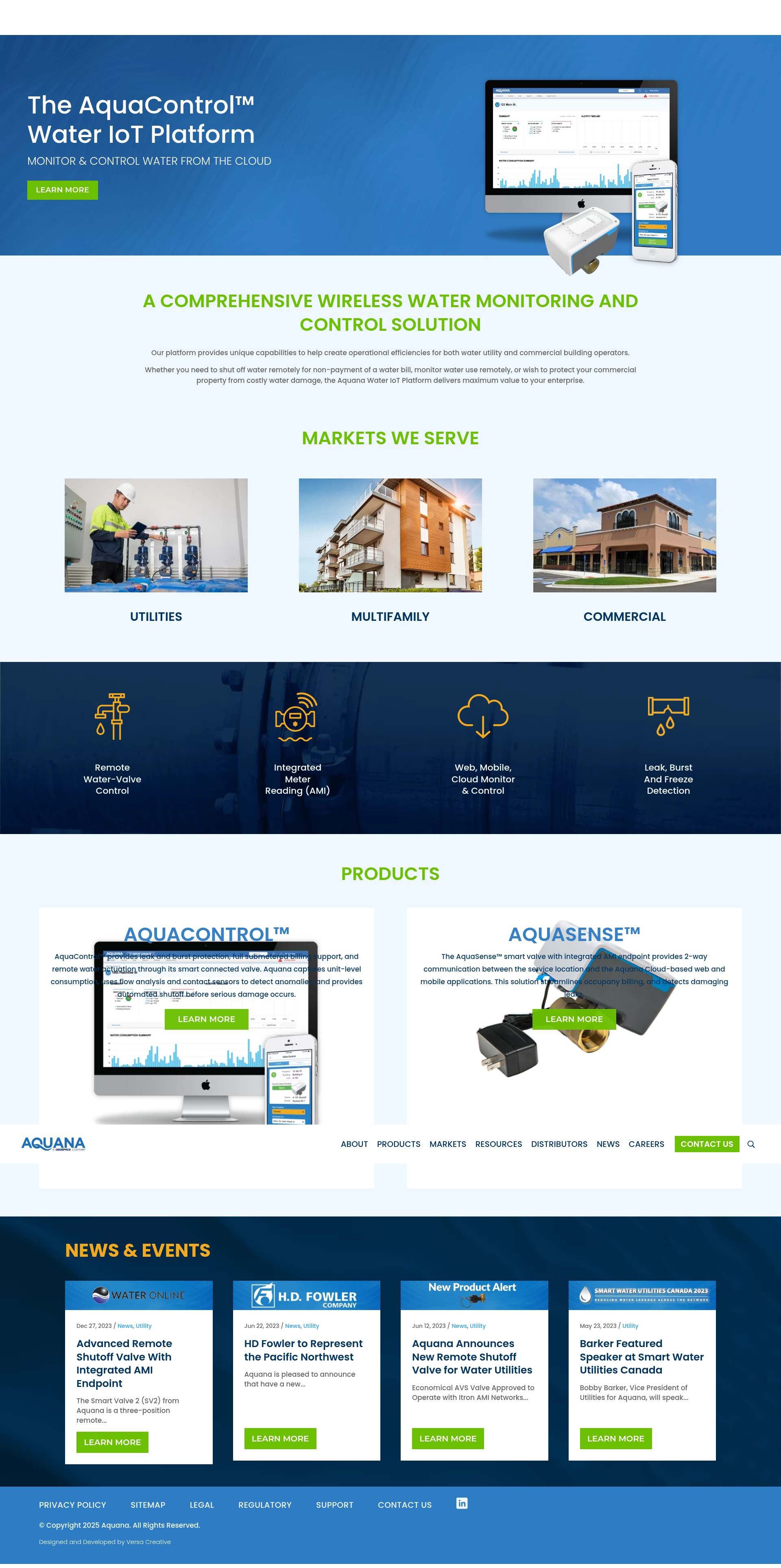 Screenshot of aquana.com