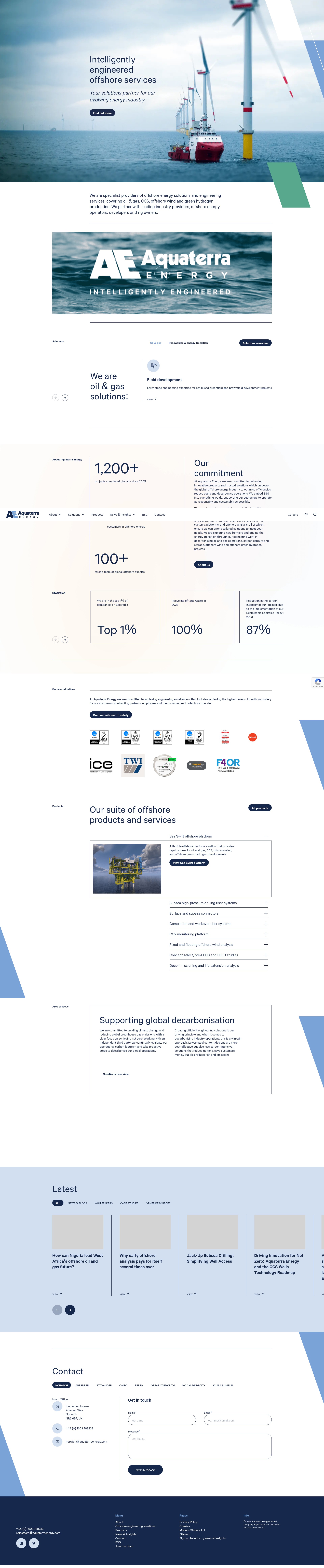 Screenshot of aquaterraenergy.com
