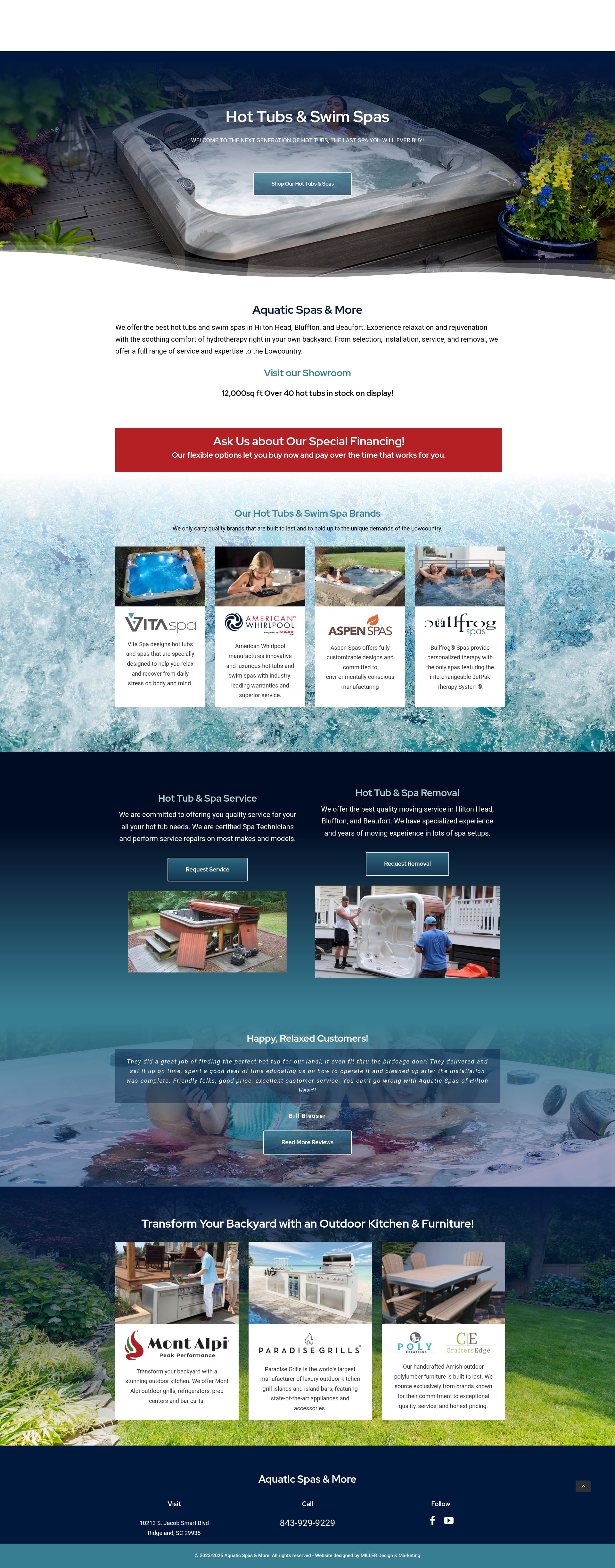 Screenshot of aquaticspashhi.com