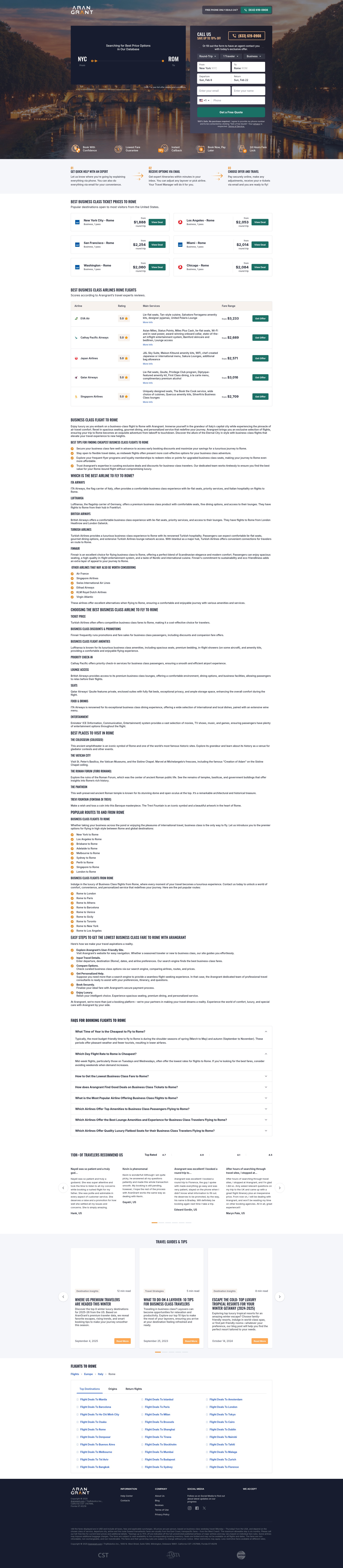 Screenshot of arangrant.com