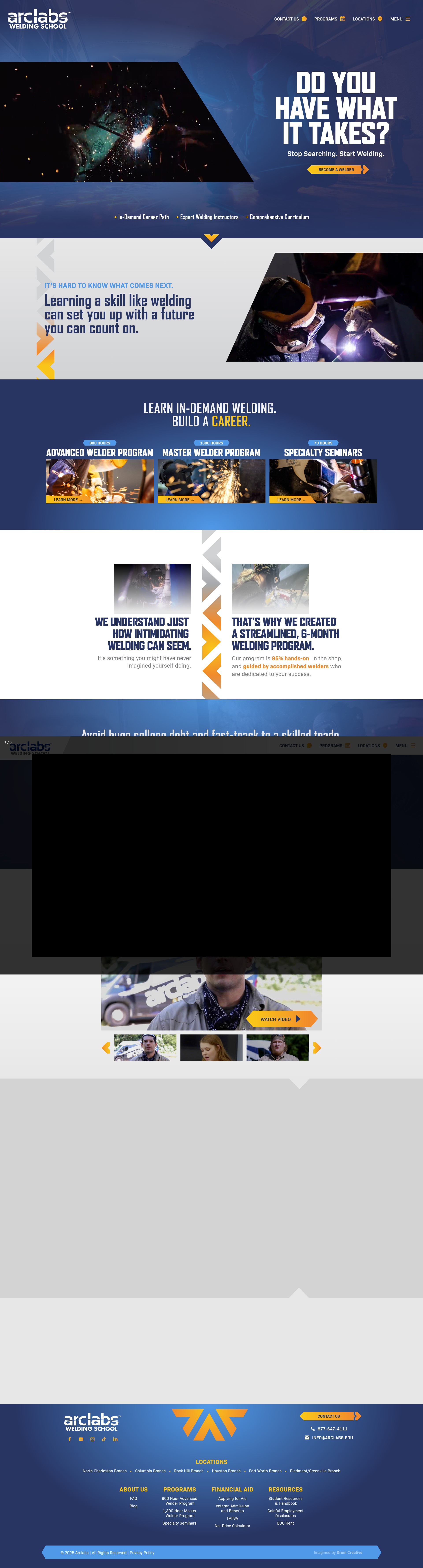 Screenshot of arclabs.edu