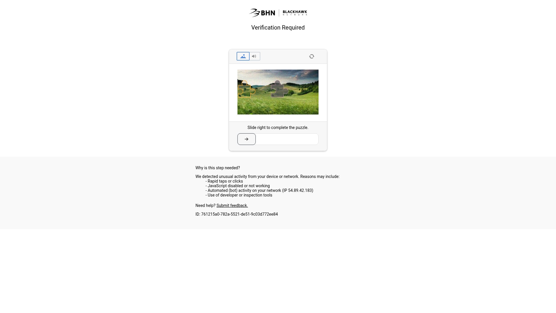 Screenshot of arcthrift.cashstar.com