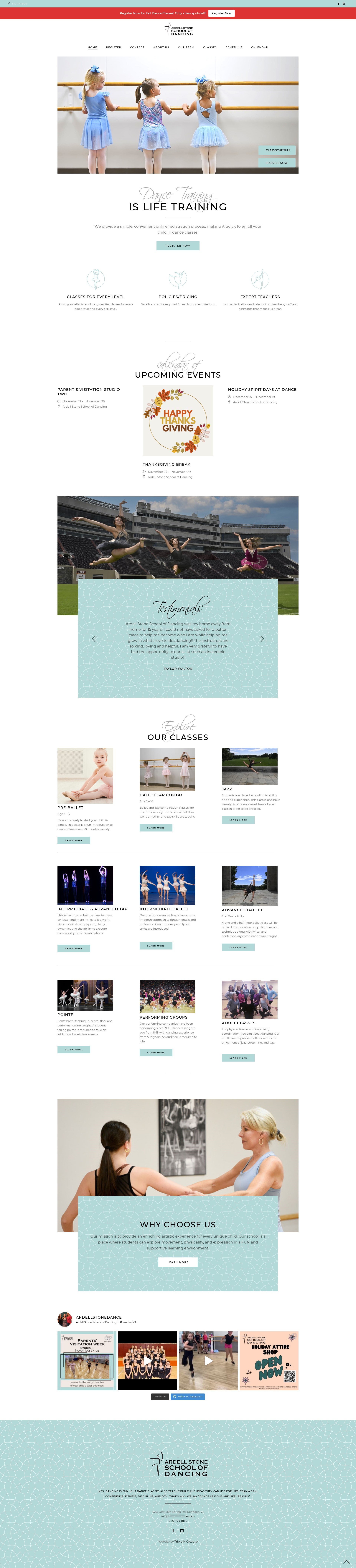 Screenshot of ardellstonedance.com