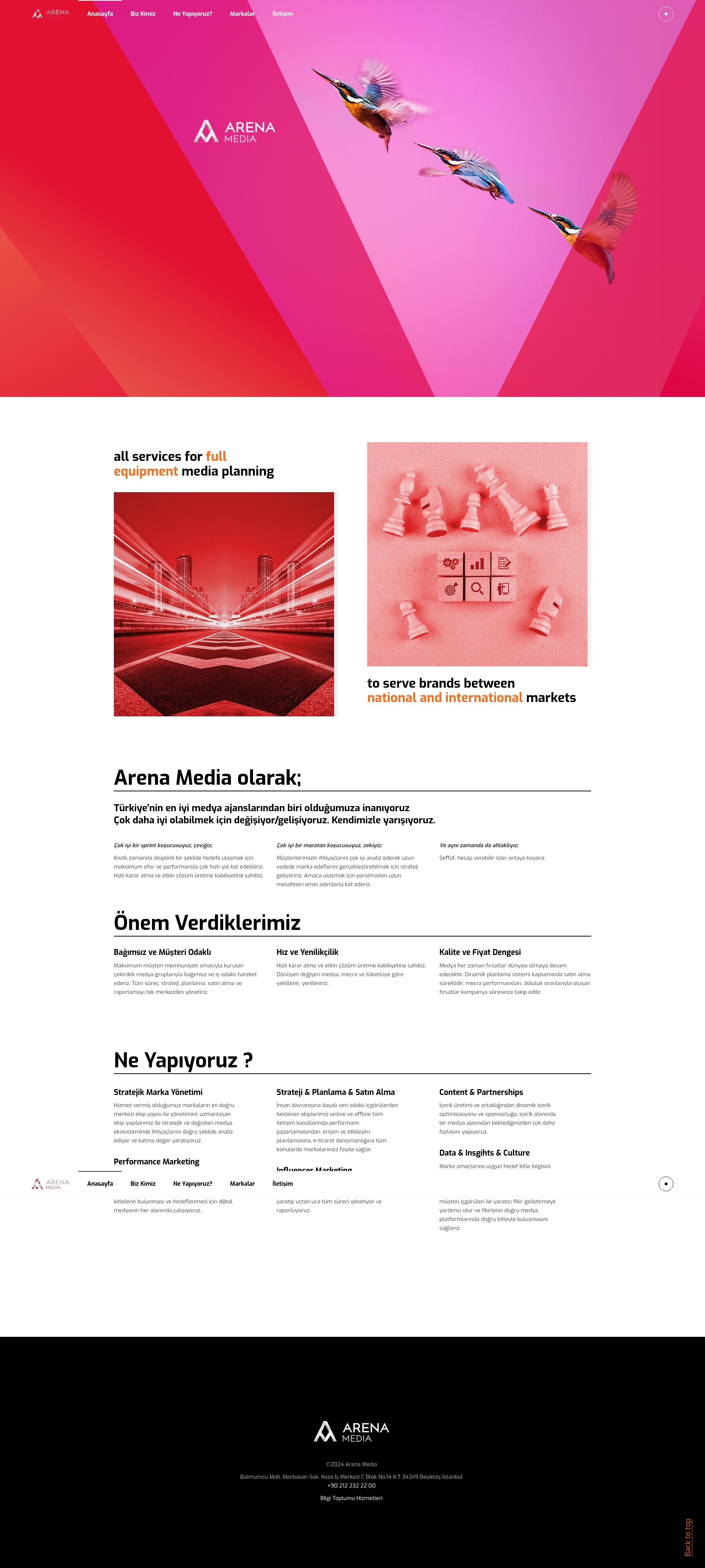 Screenshot of arenamedia.com.tr