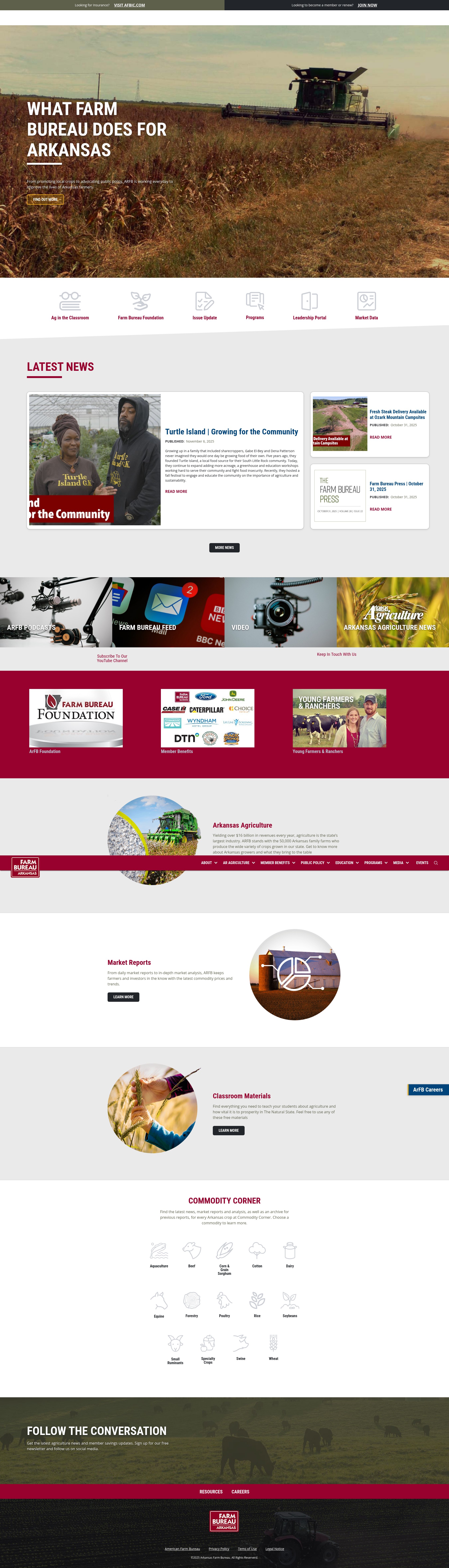 Screenshot of arfb.com