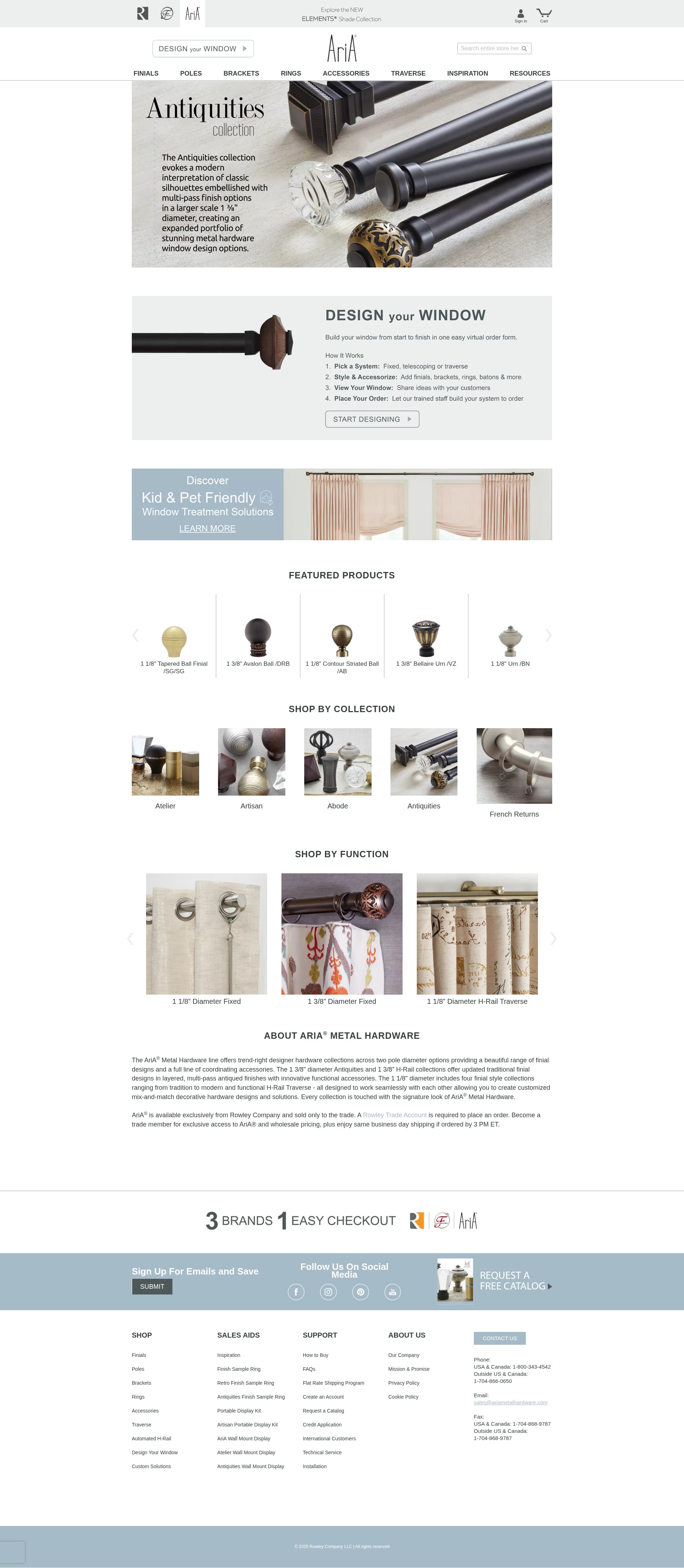 Screenshot of aria.rowleycompany.com