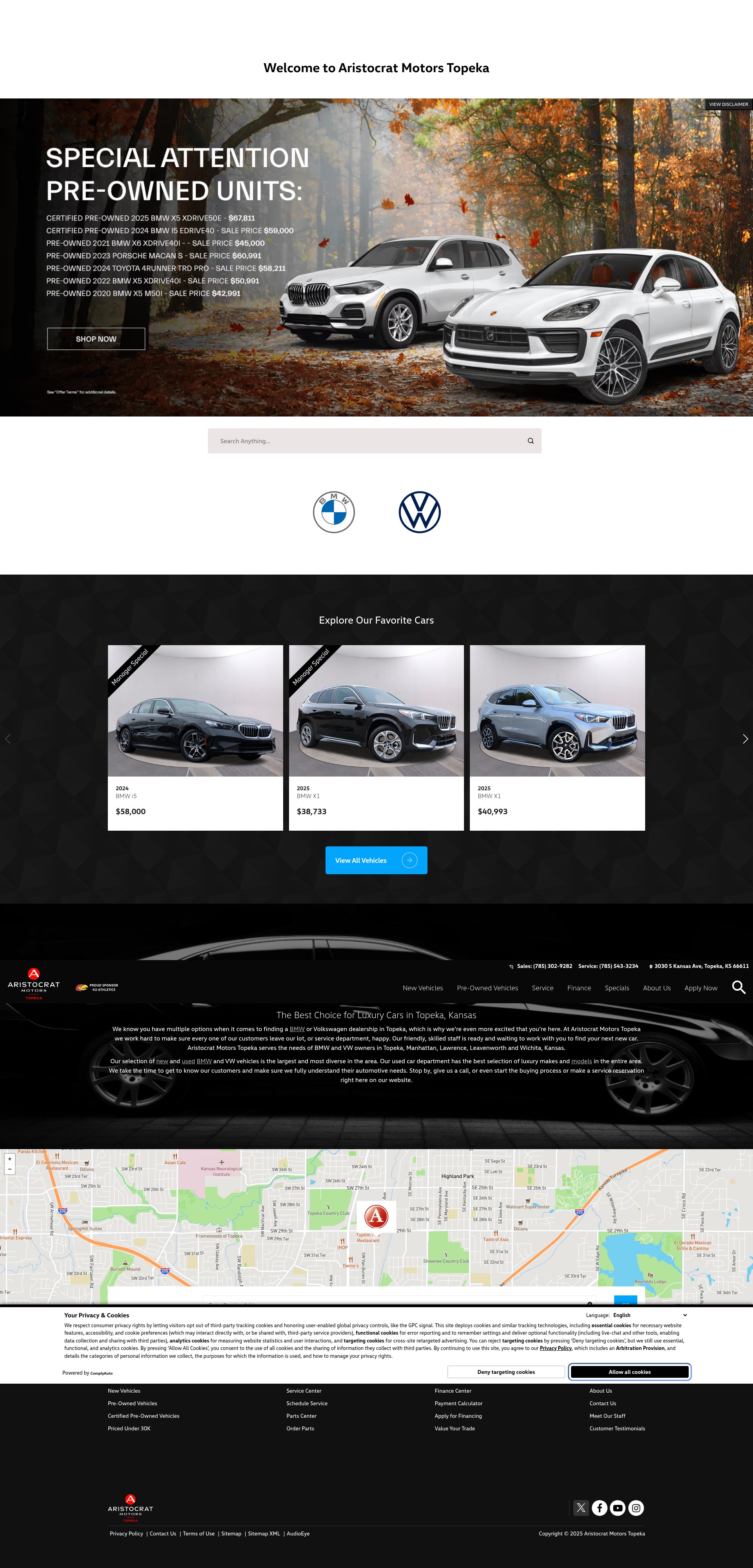 Screenshot of aristocratmotorstopeka.com