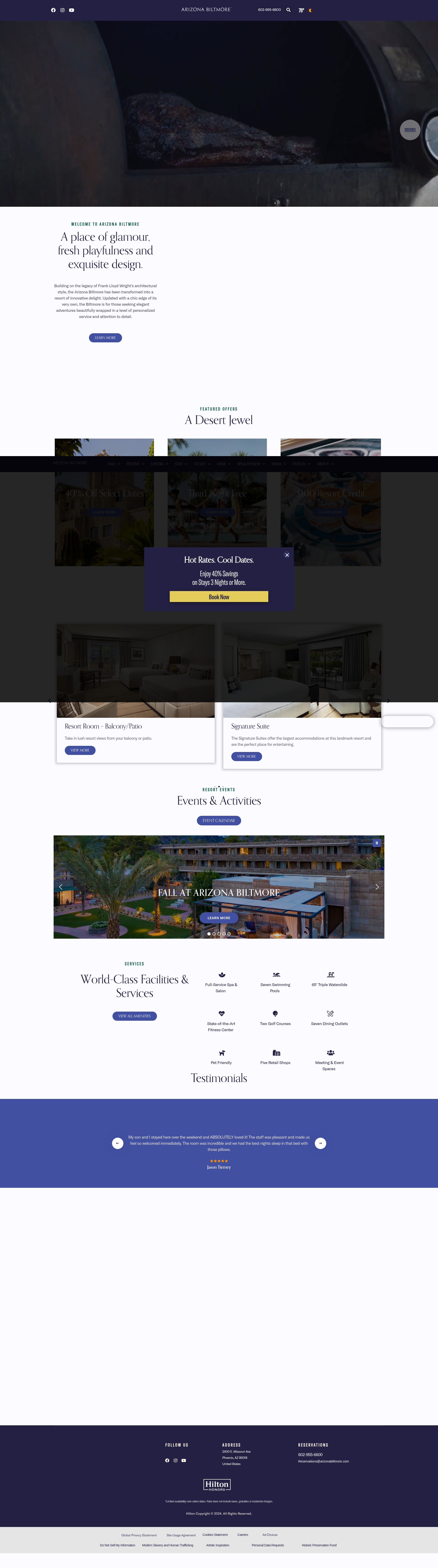 Screenshot of arizonabiltmore.com