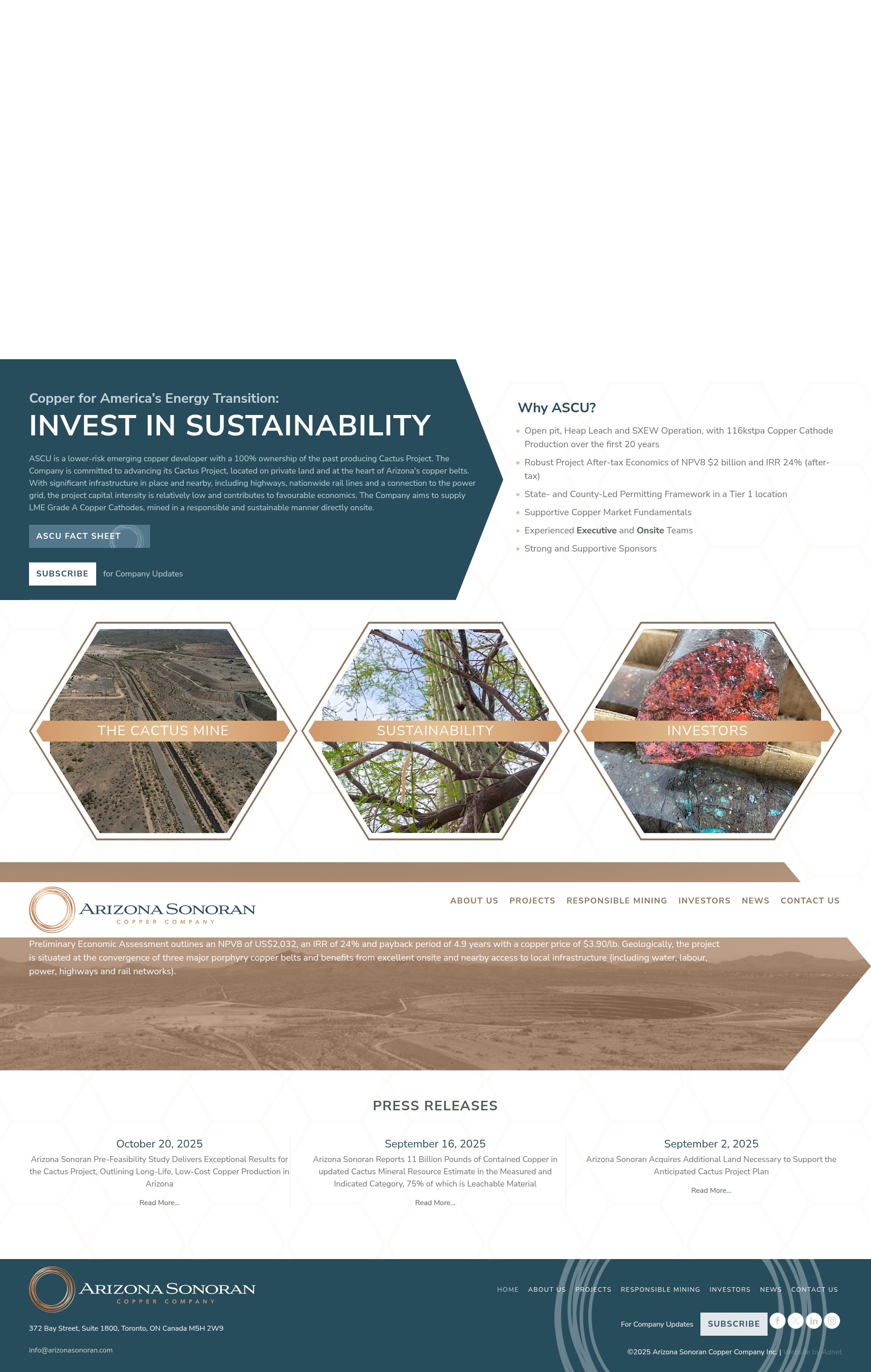 Screenshot of arizonasonoran.com