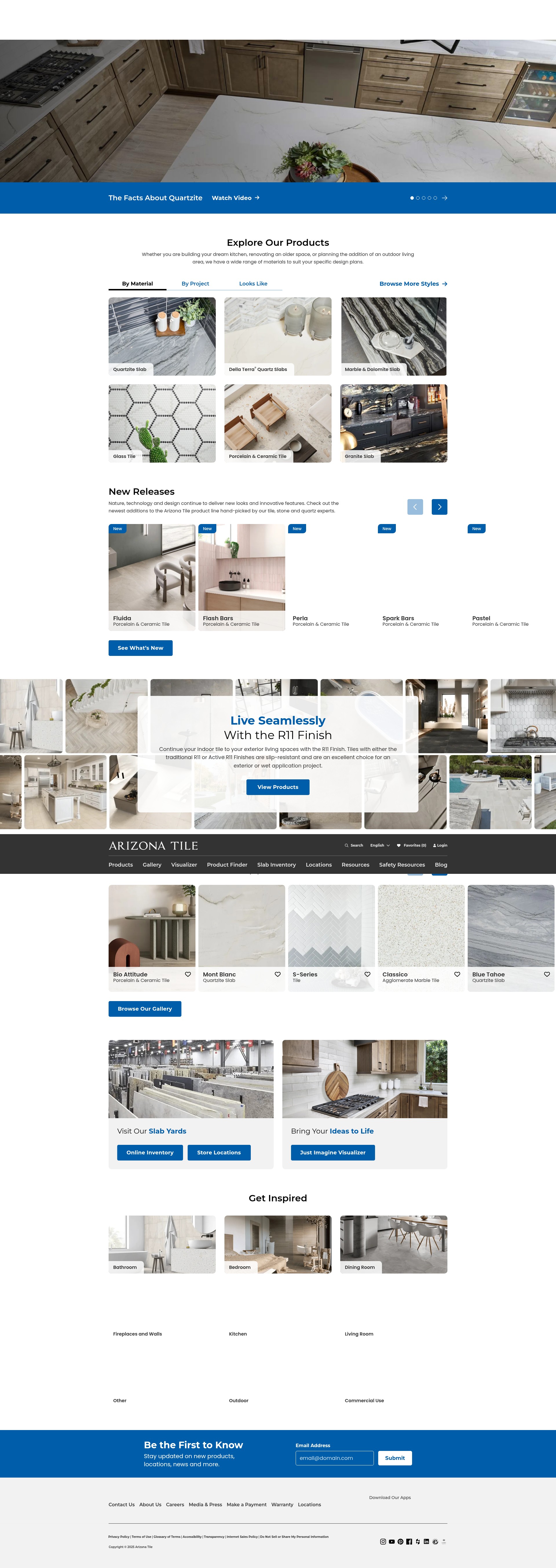 Screenshot of arizonatile.com