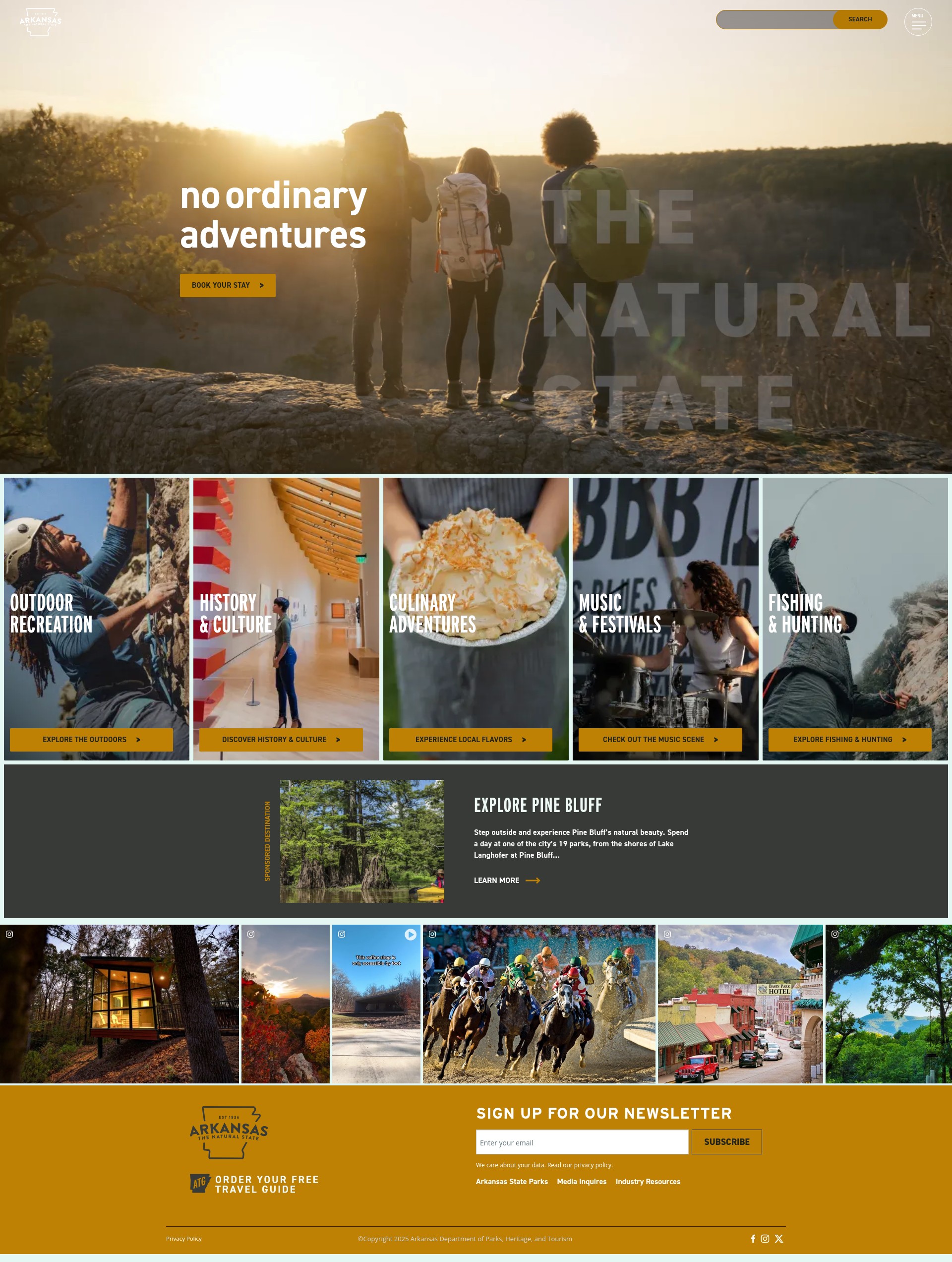 Screenshot of arkansas.com