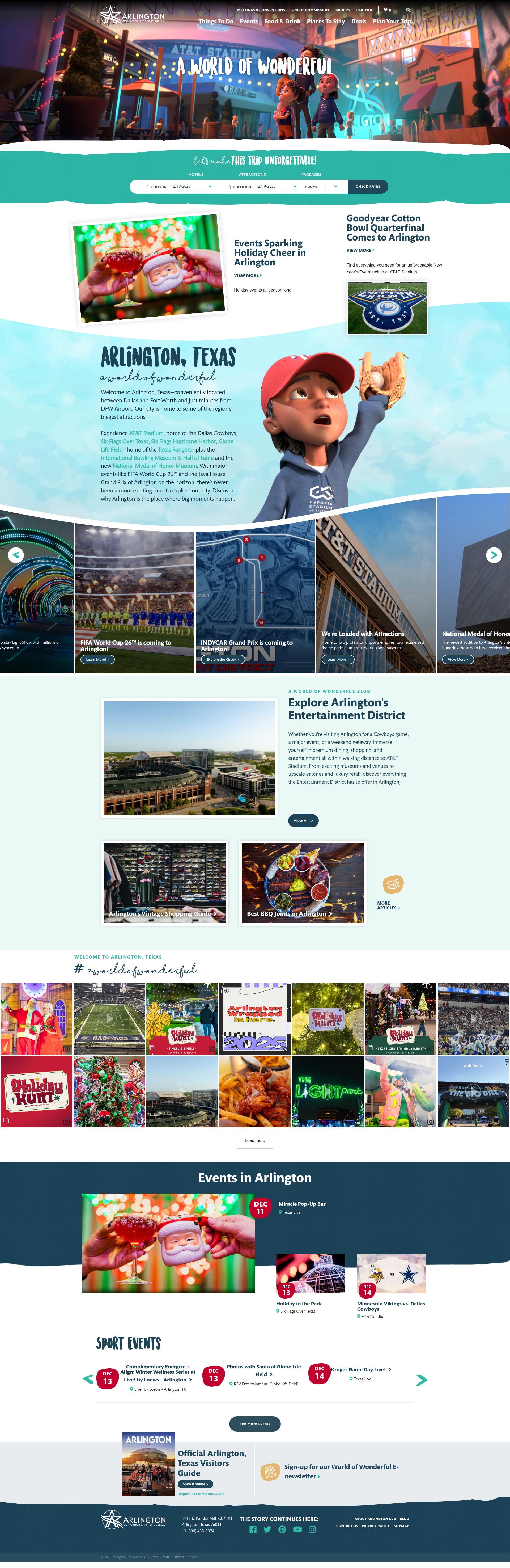 Screenshot of arlington.org