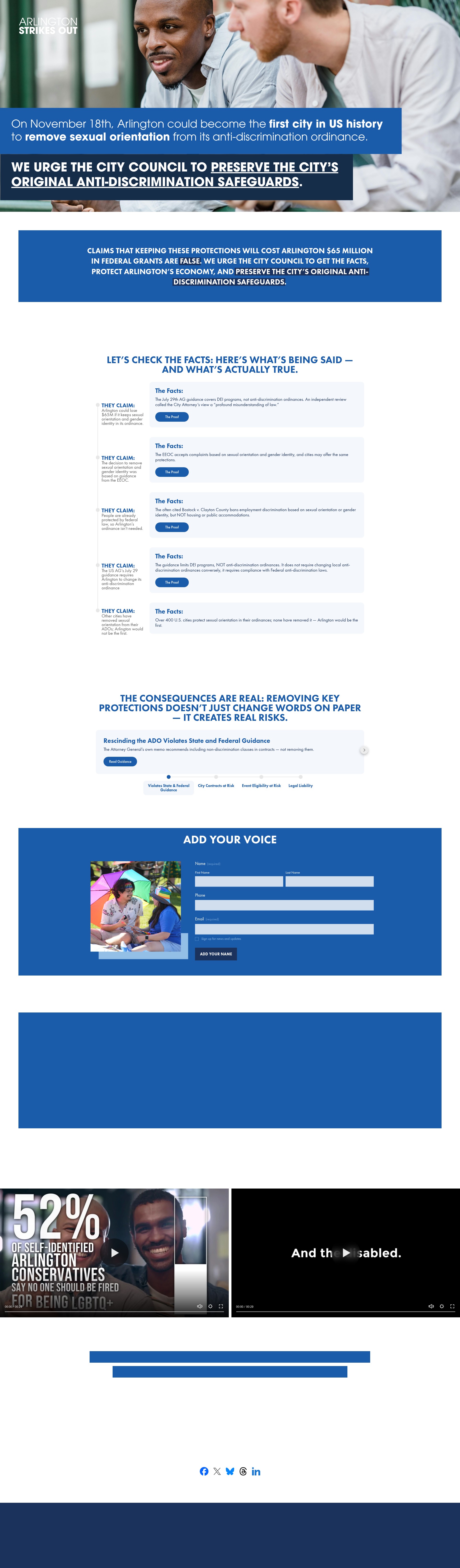 Screenshot of arlingtonstrikesout.com
