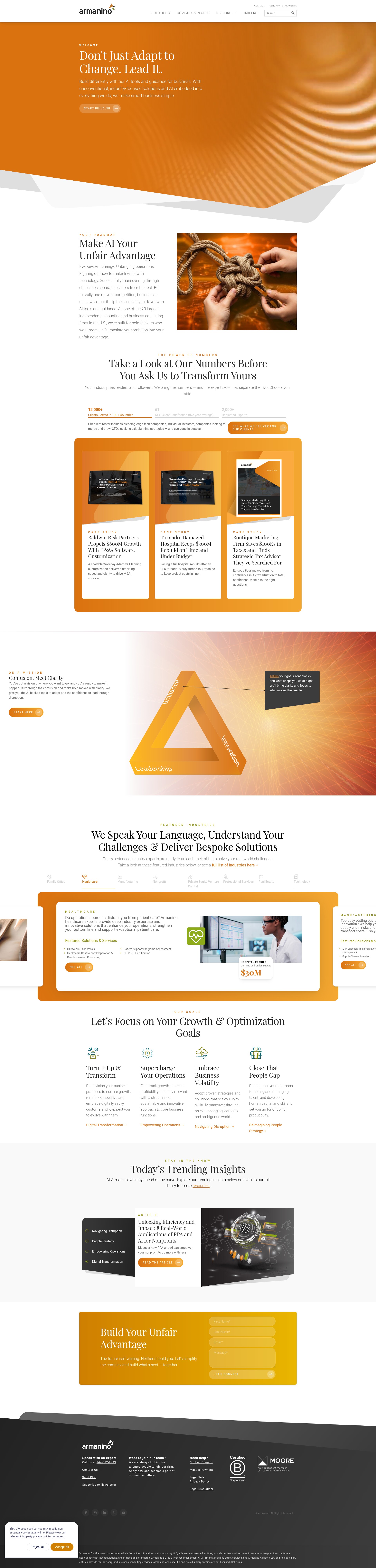 Screenshot of armaninollp.com