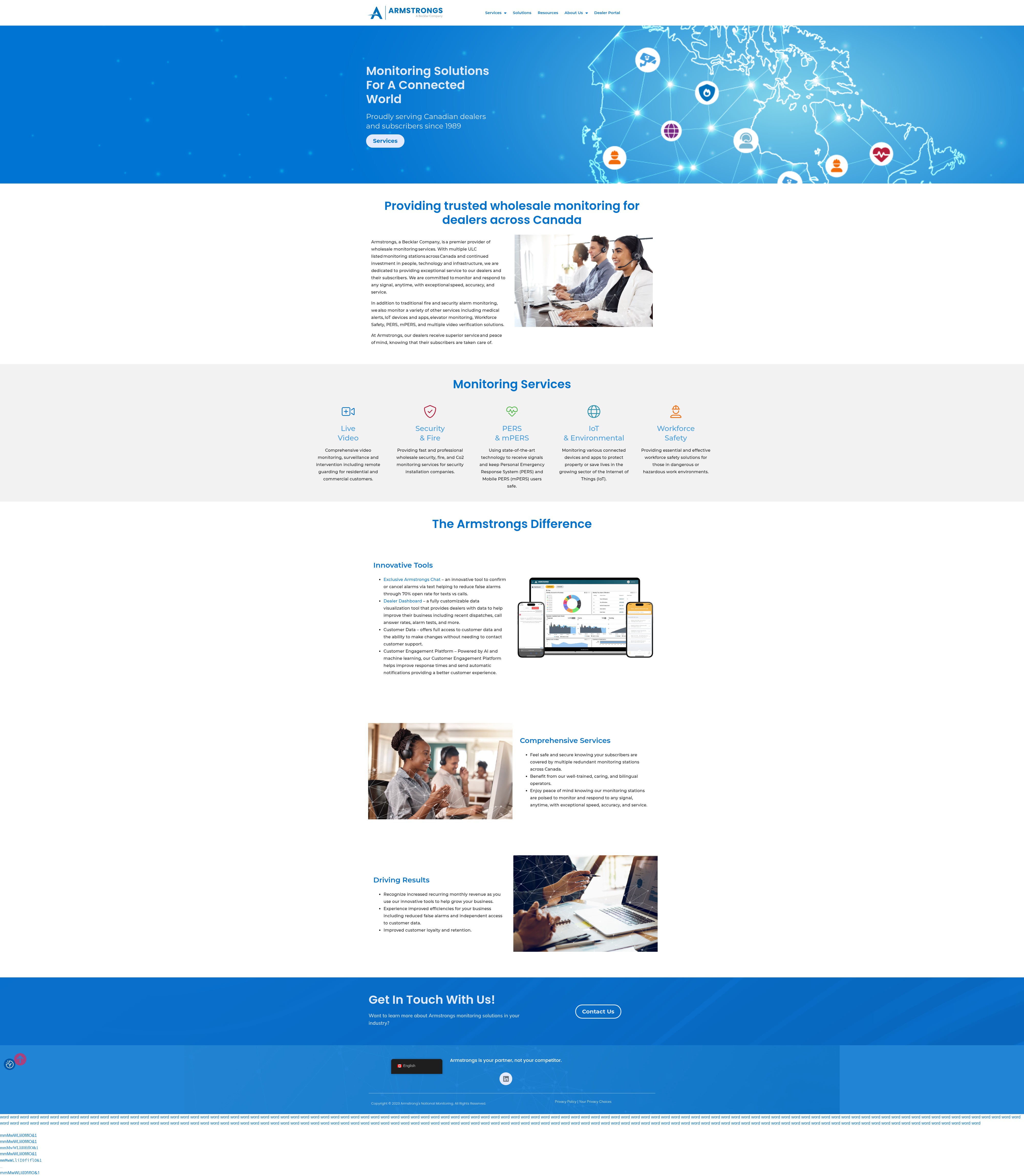 Screenshot of armcom.ca