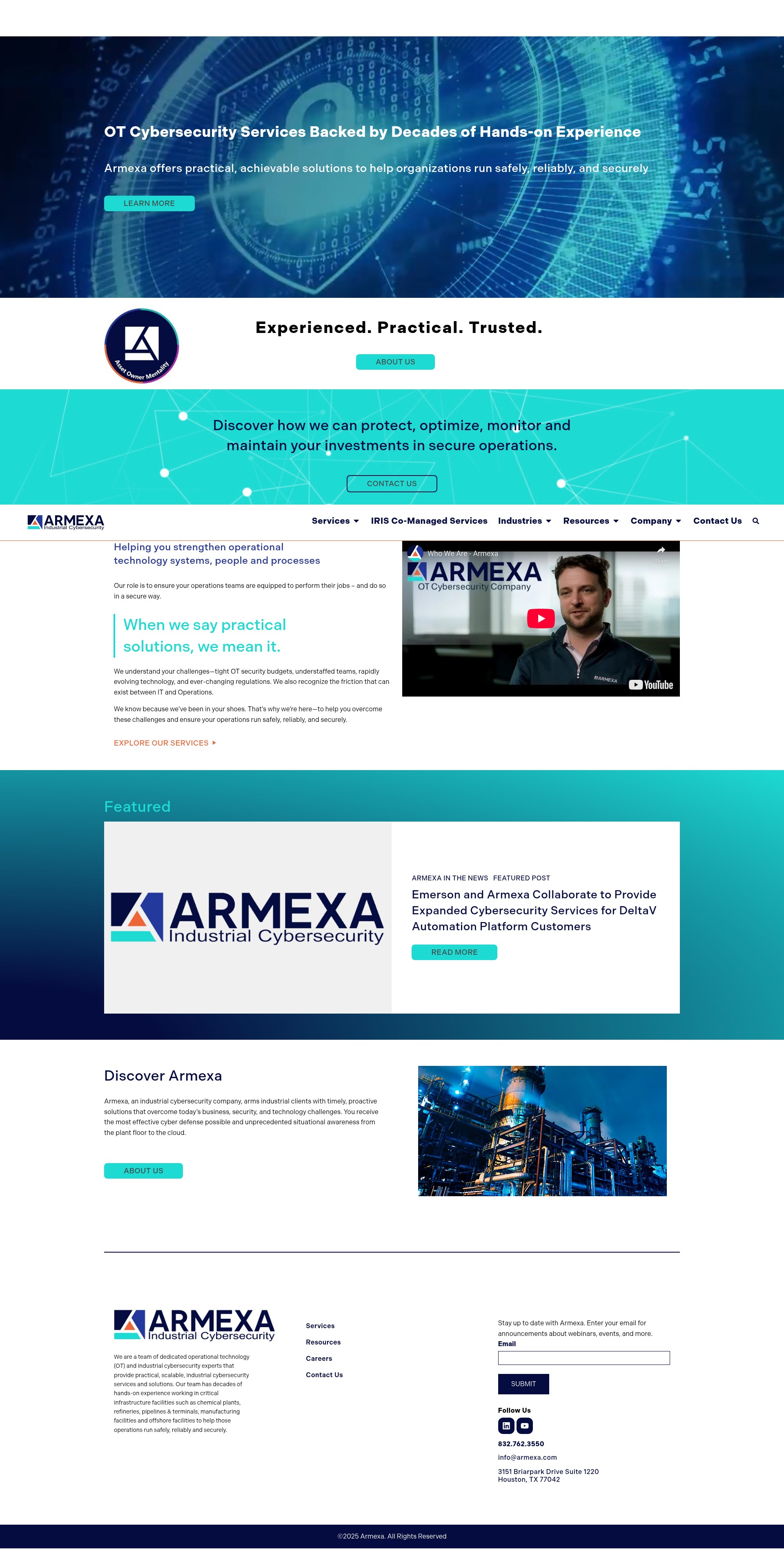 Screenshot of armexa.com