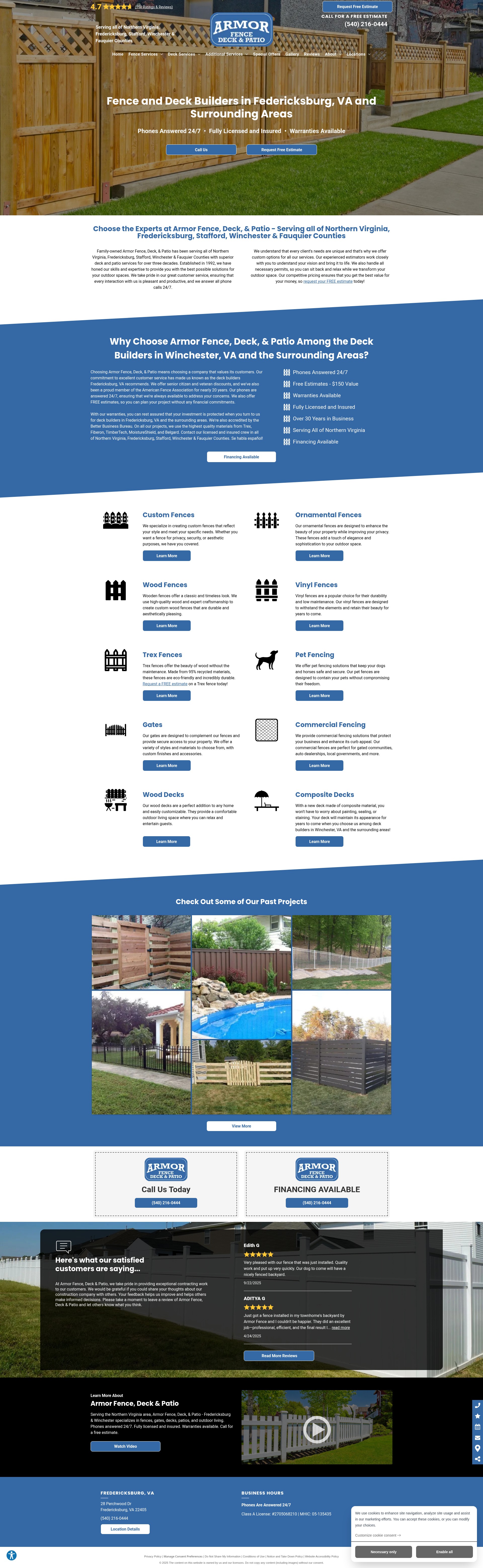 Screenshot of armorfencedeck.com