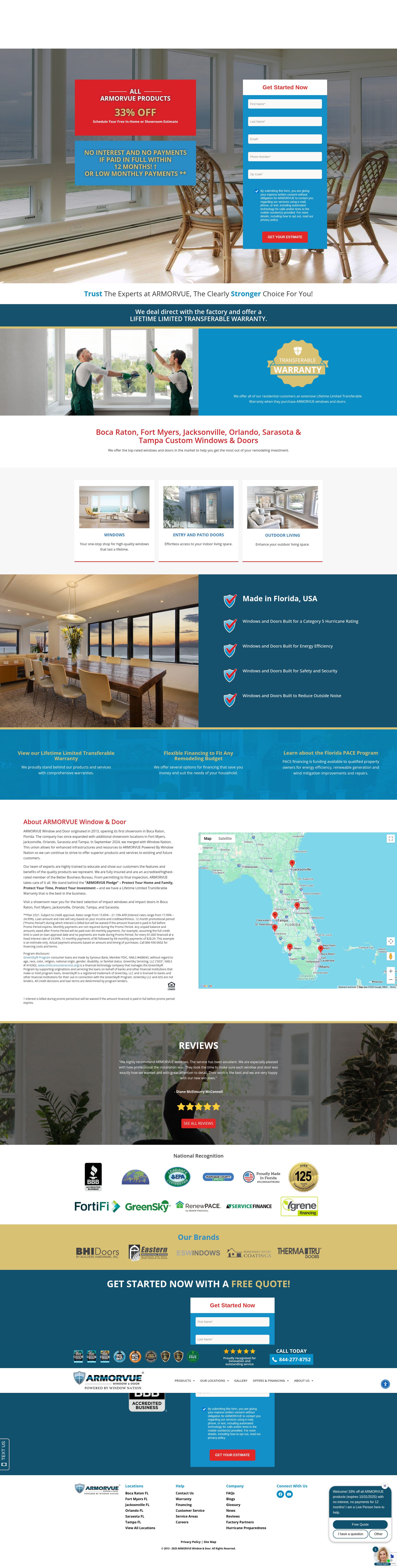 Screenshot of armorvue.com