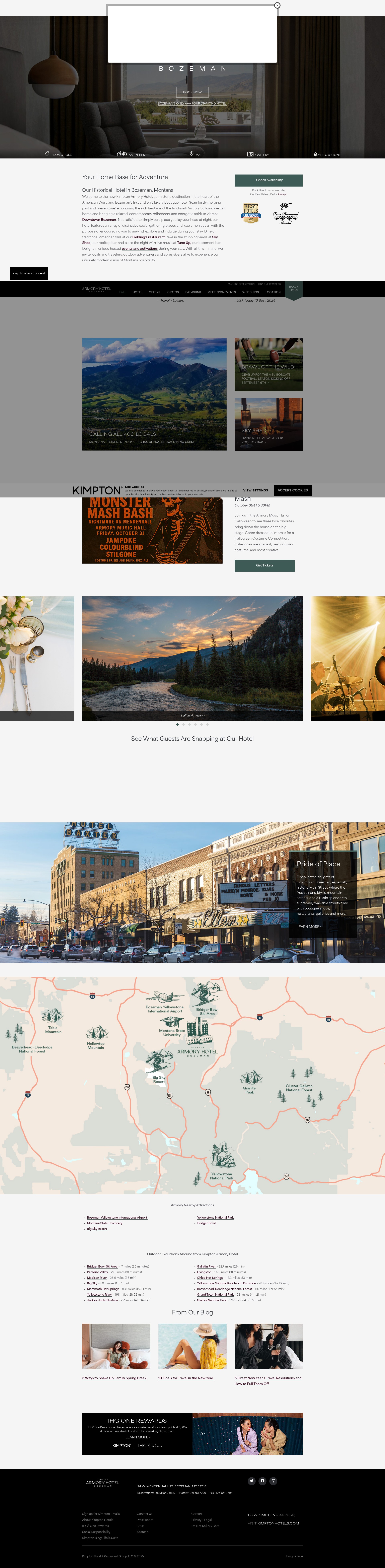 Screenshot of armoryhotelbzn.com