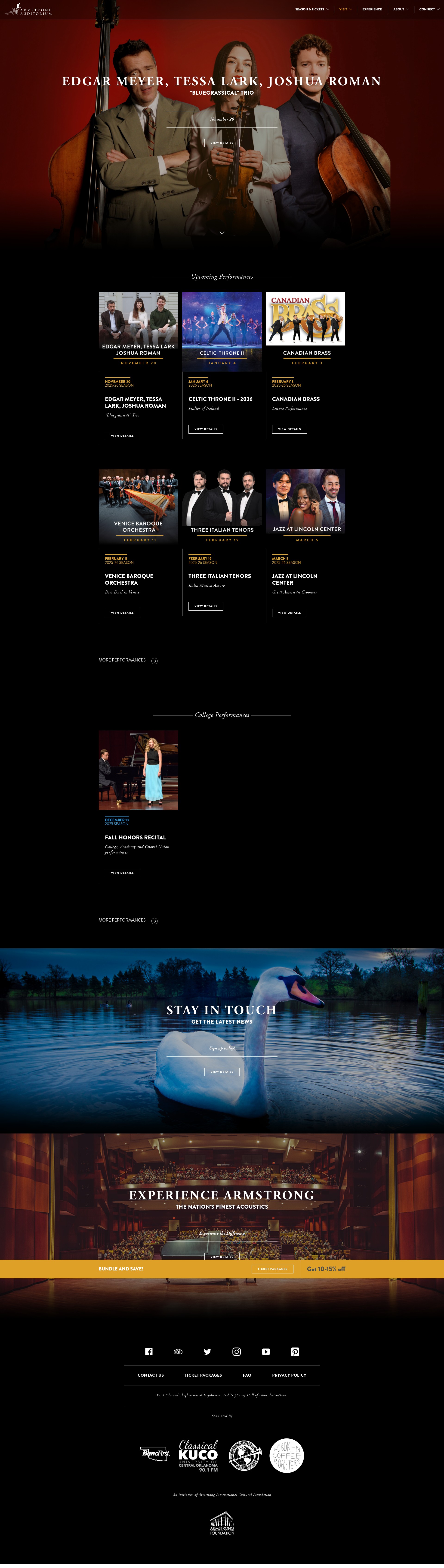 Screenshot of armstrongauditorium.org