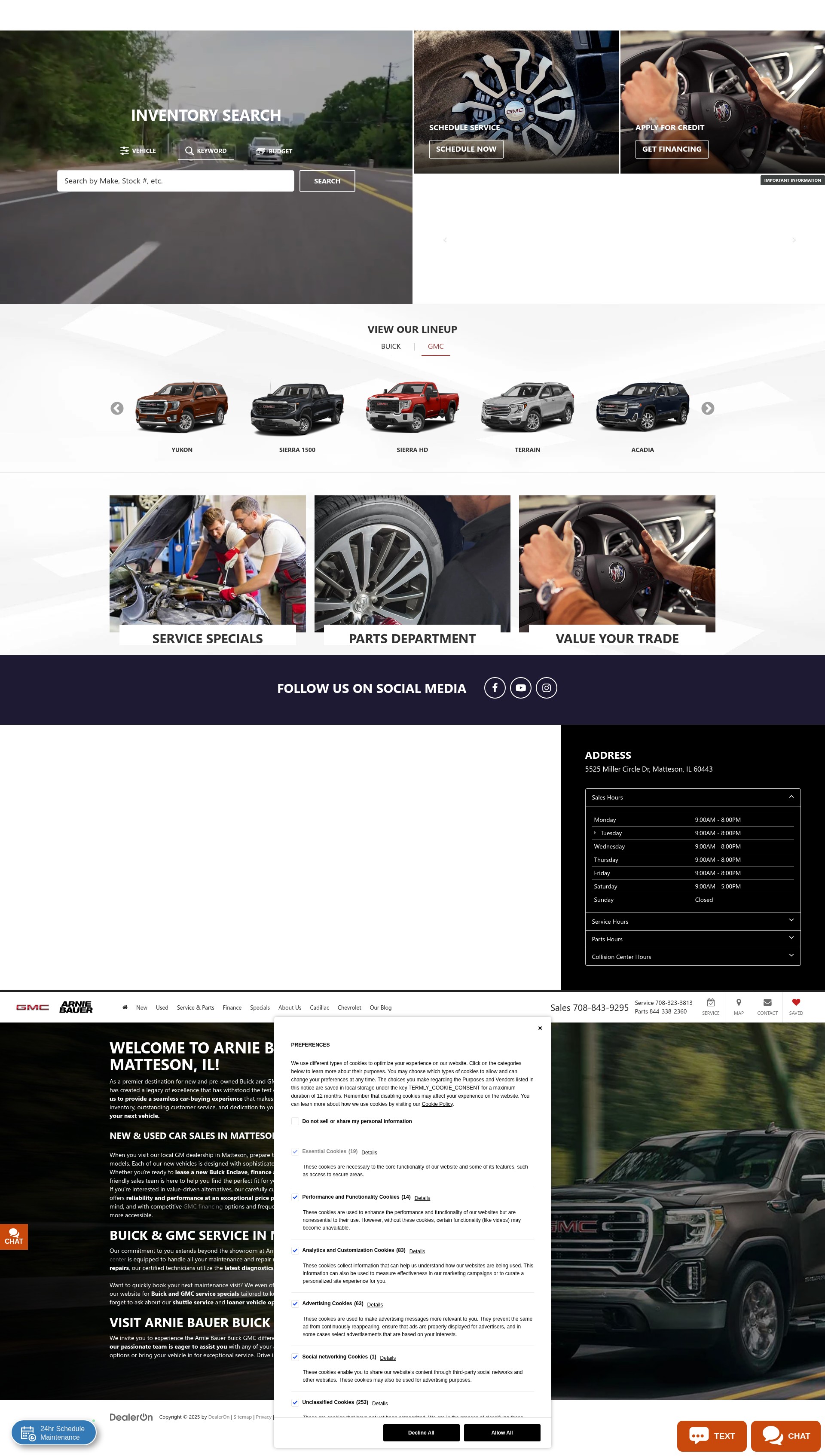 Screenshot of arniebauer.com
