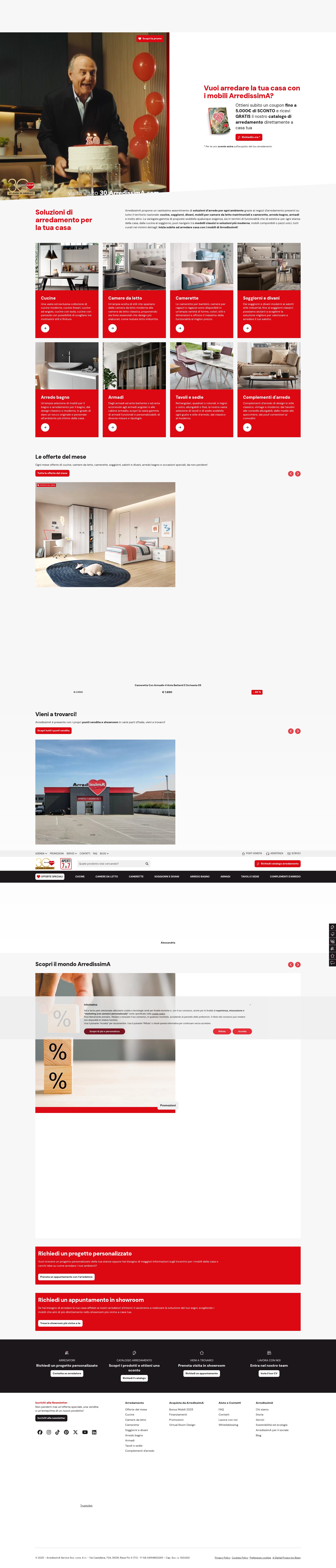 Screenshot of arredissima.com