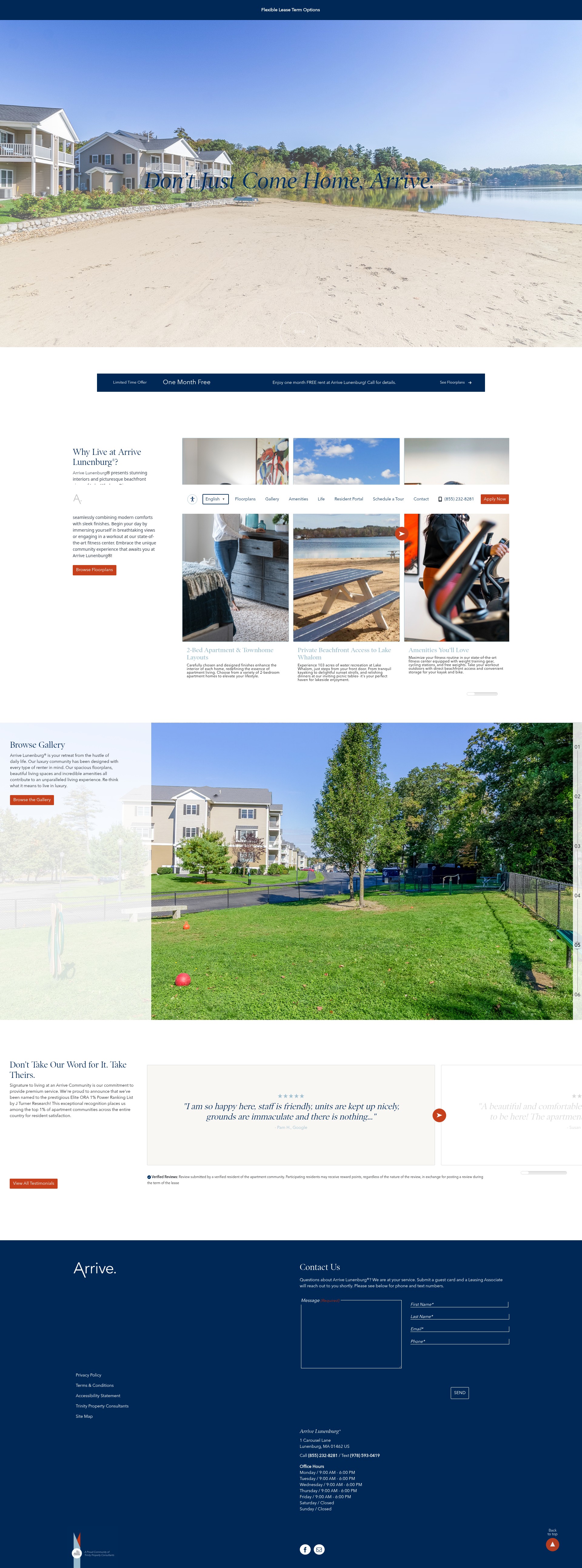 Screenshot of arrivelunenburg.com