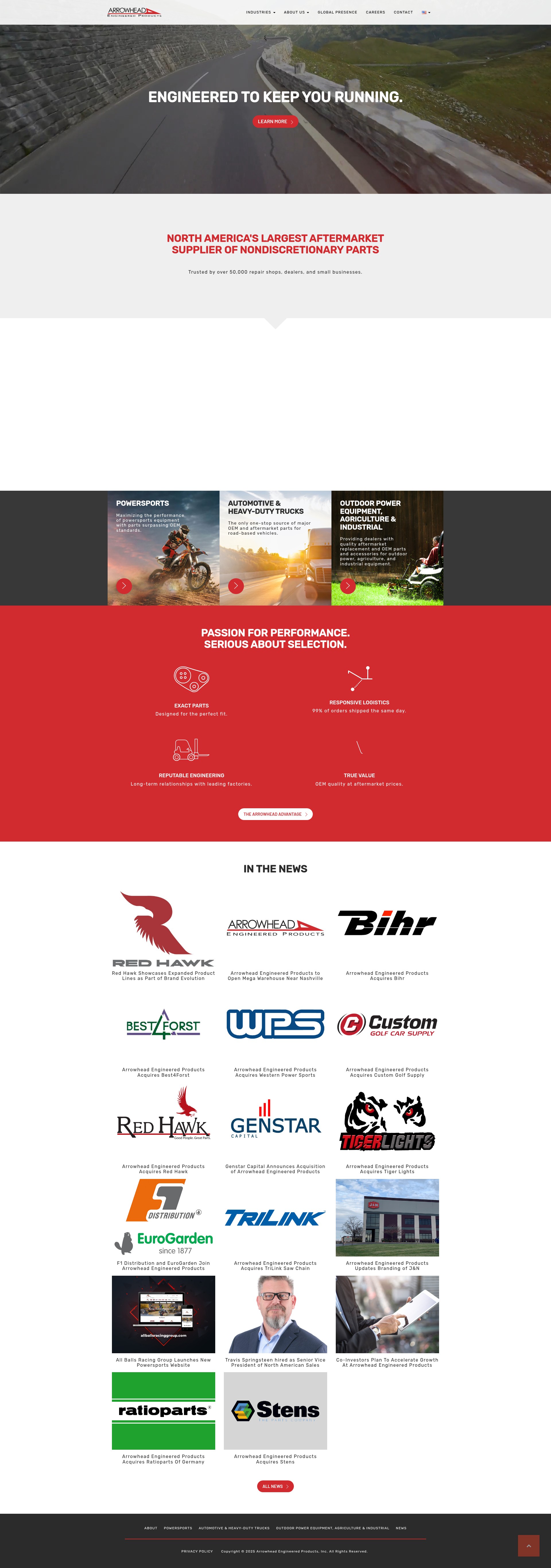 Screenshot of arrowheadepinc.com