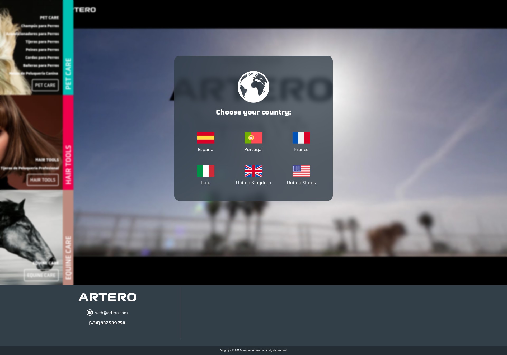 Screenshot of artero.com