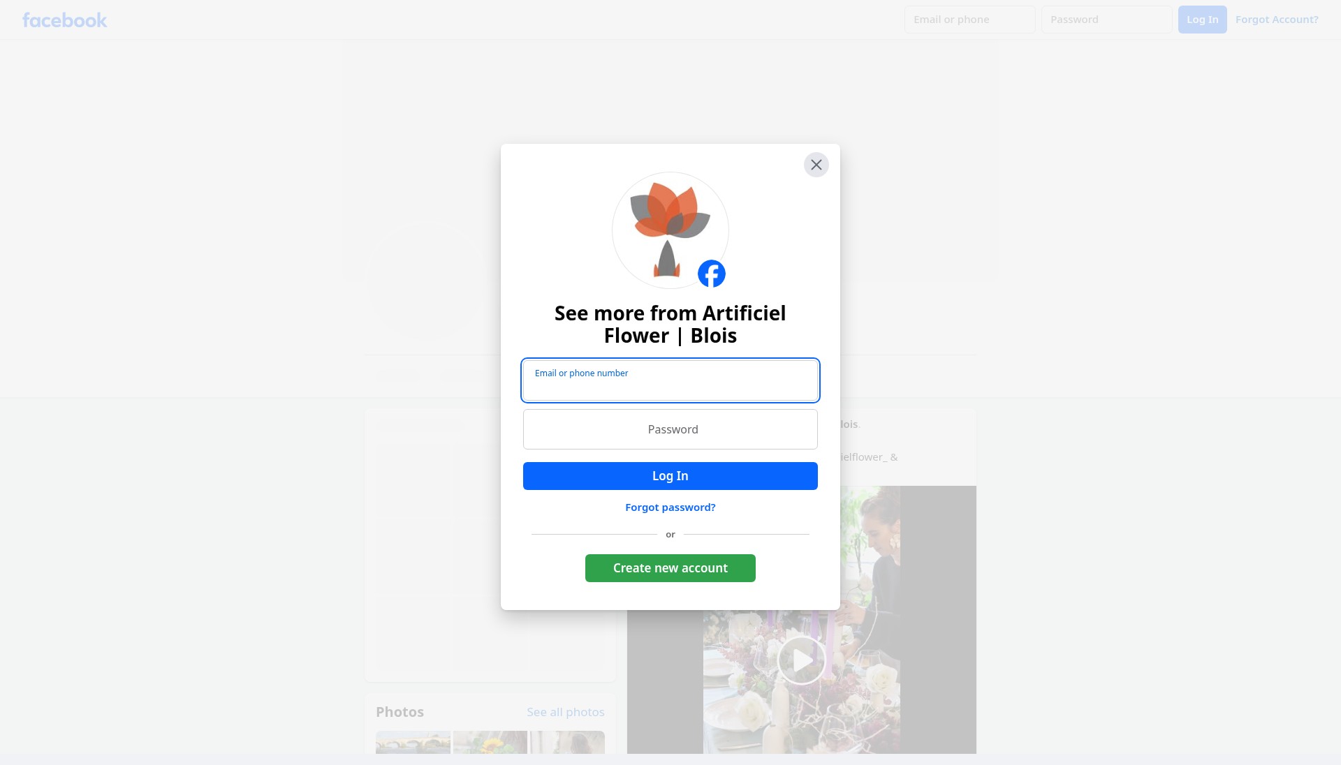 Screenshot of artificielflower.com