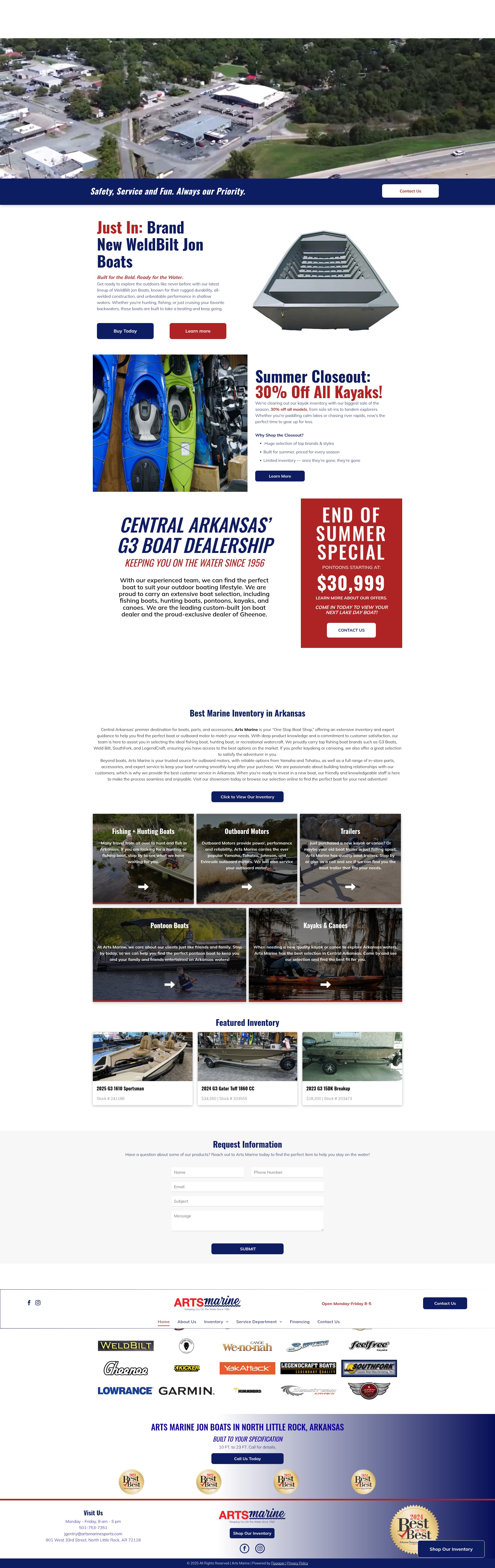 Screenshot of artsmarine.com