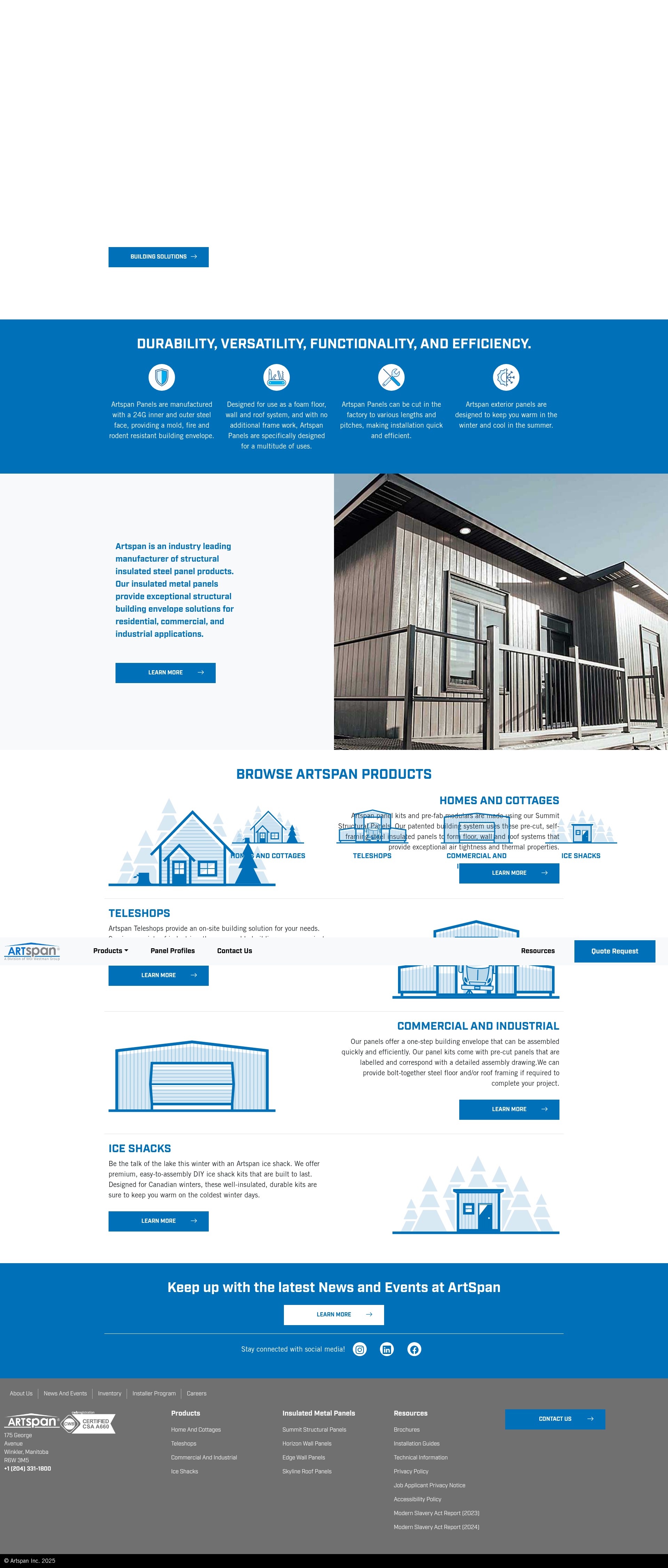 Screenshot of artspaninc.com