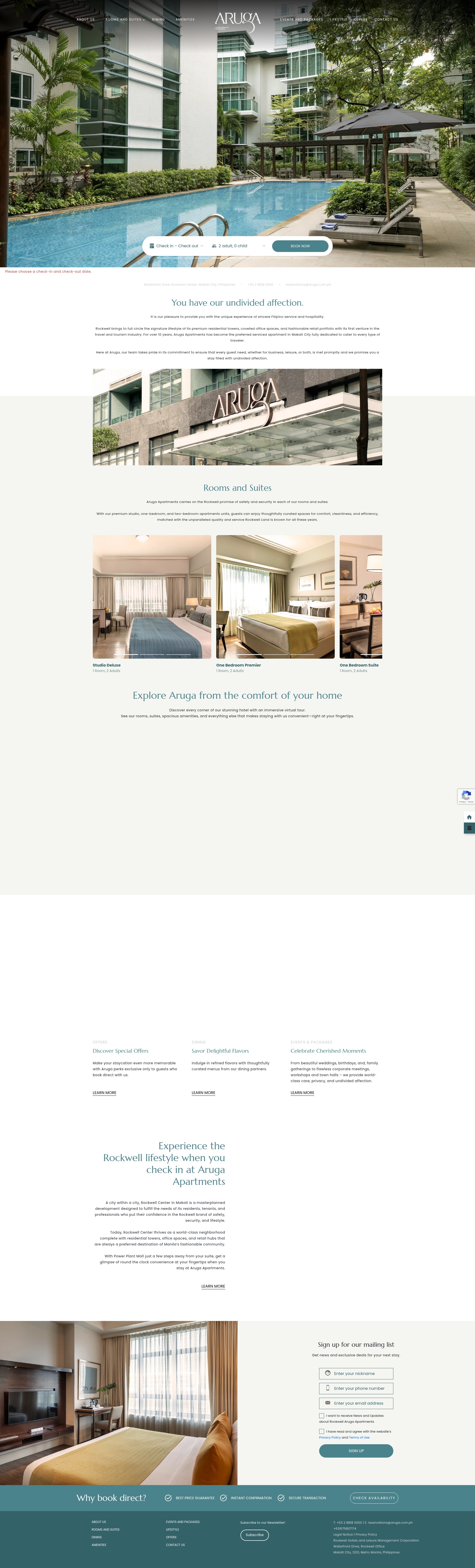 Screenshot of aruga.com.ph