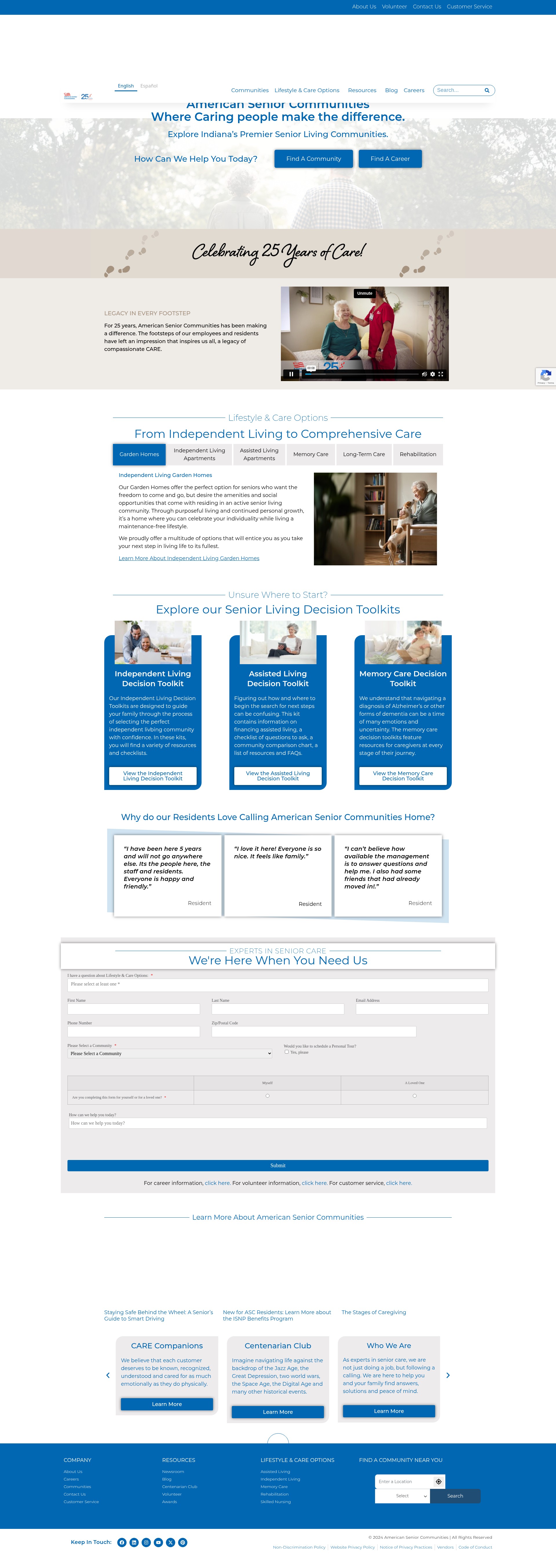 Screenshot of asccare.com