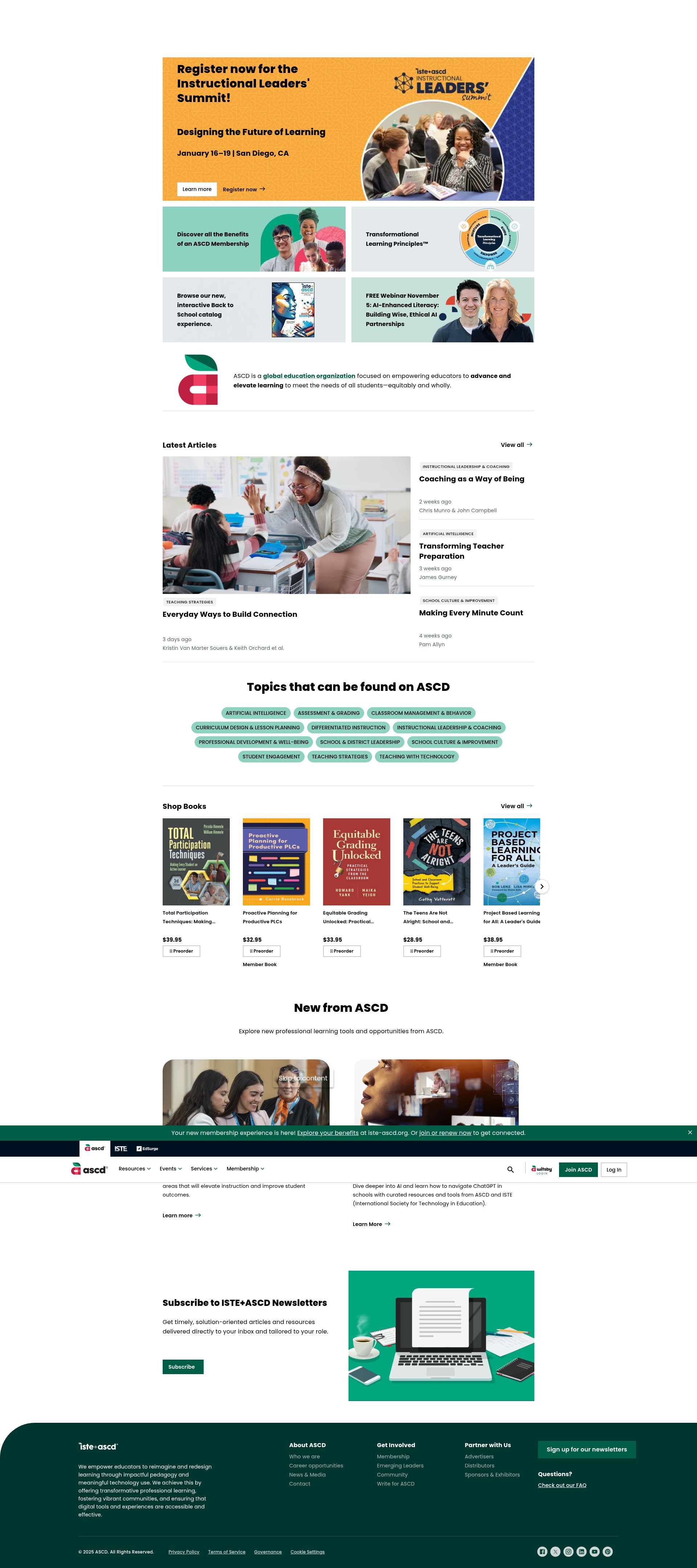 Screenshot of ascd.org