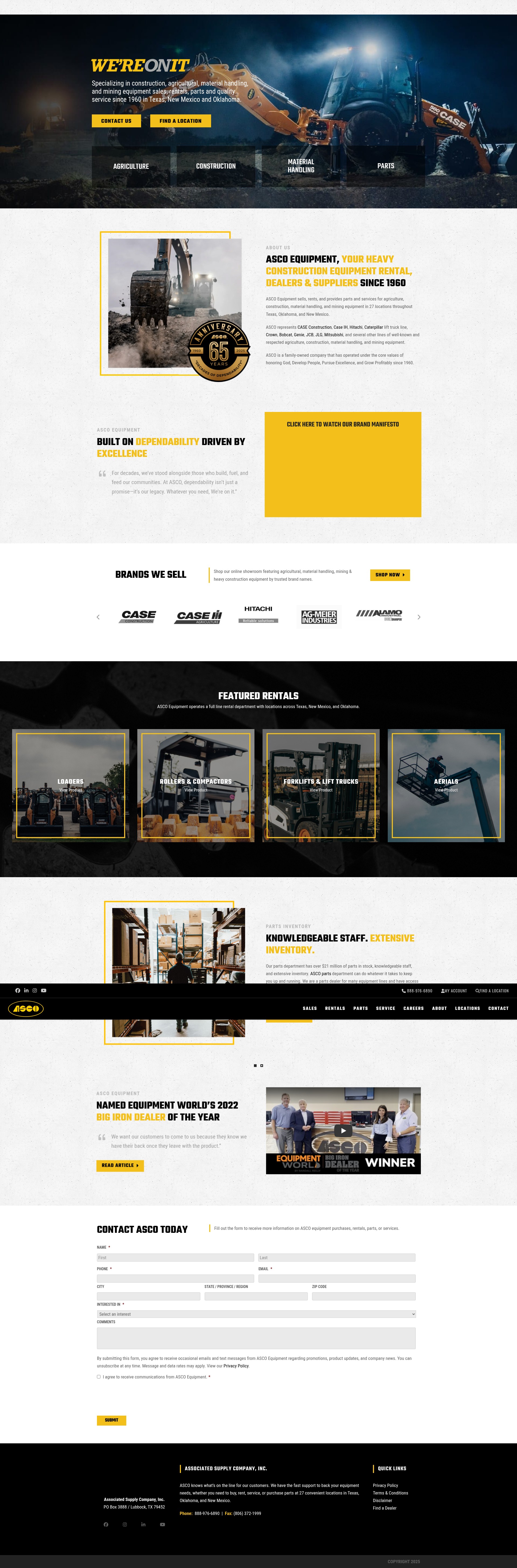 Screenshot of ascoeq.com