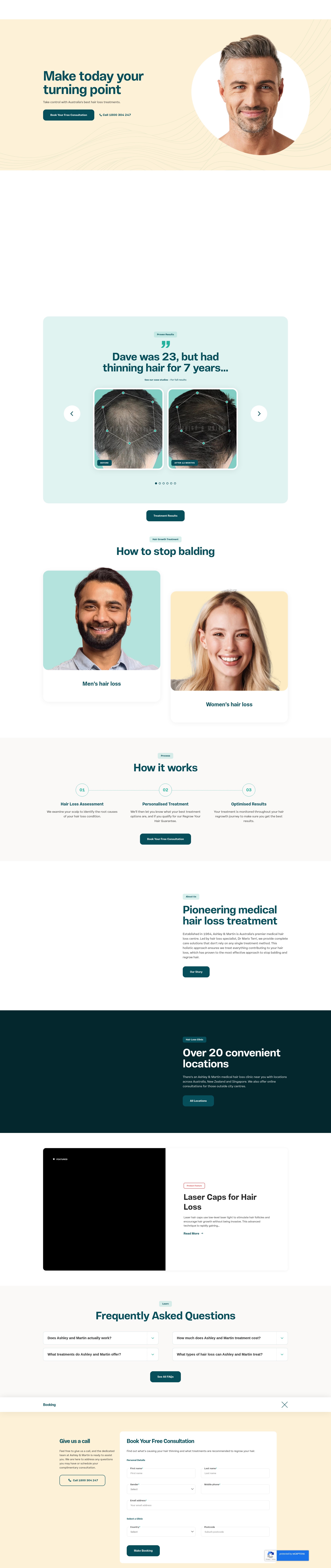 Screenshot of ashleyandmartin.com.au